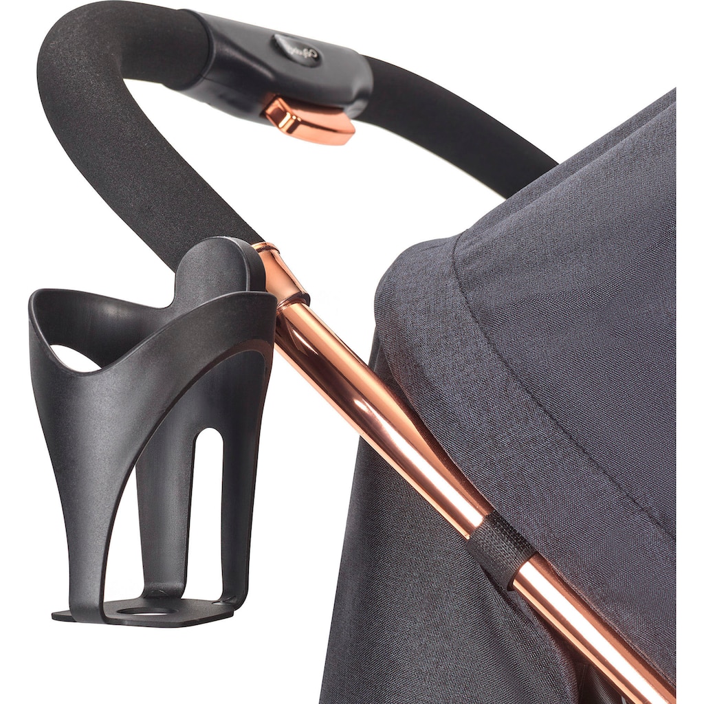 BabyGo Kombi-Kinderwagen »Style - 3in1, rosegold/black«