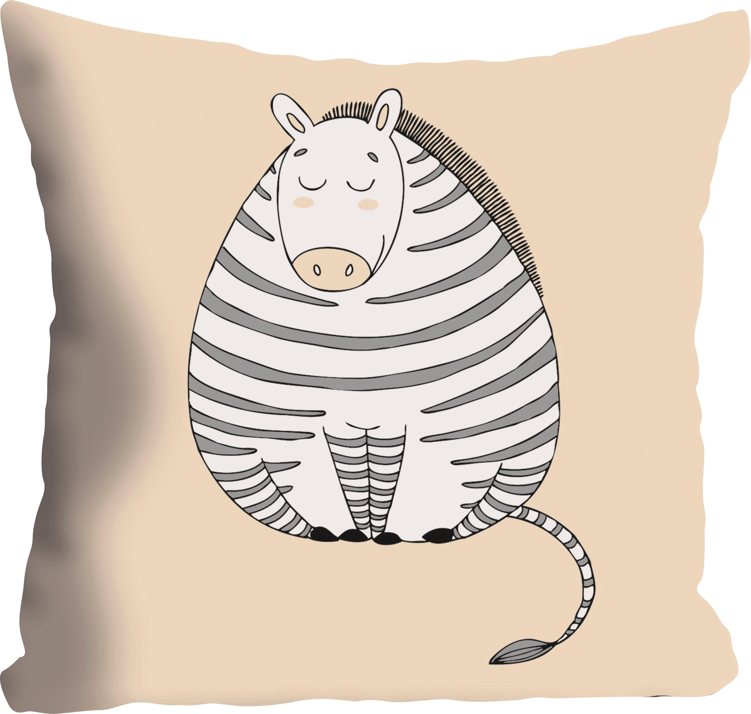 queence Dekokissen ""Zebra"" Kissenhülle ohne Füllung, 1 Stück günstig online kaufen