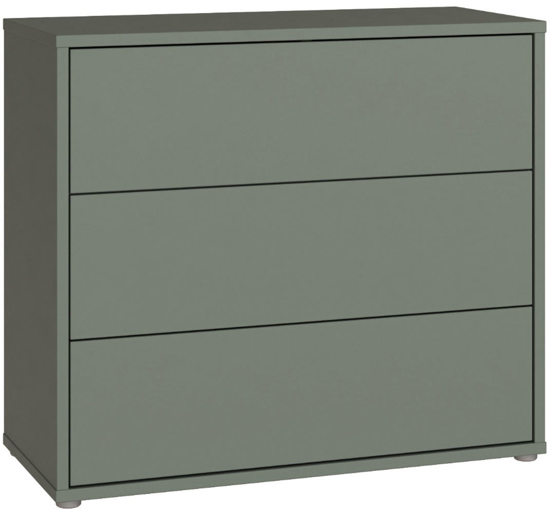 FORTE Kommode "Alice Springs, Kommode, 3 Schubkästen B/H/T 94,8/83,1/41,5" Schubkästen mit Vollauszug, grifflos,Push to open