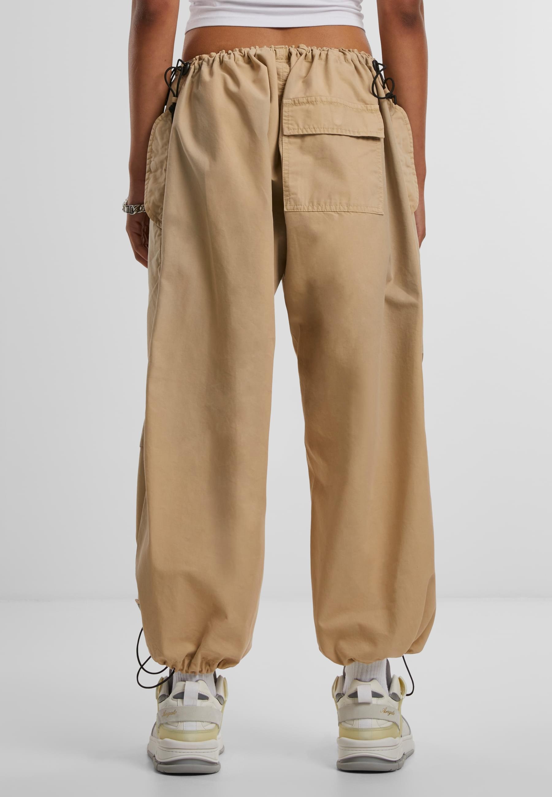 URBAN CLASSICS Stoffhose »Urban Classics Damen Ladies Cotton Parachute Pants«, (1 tlg.)