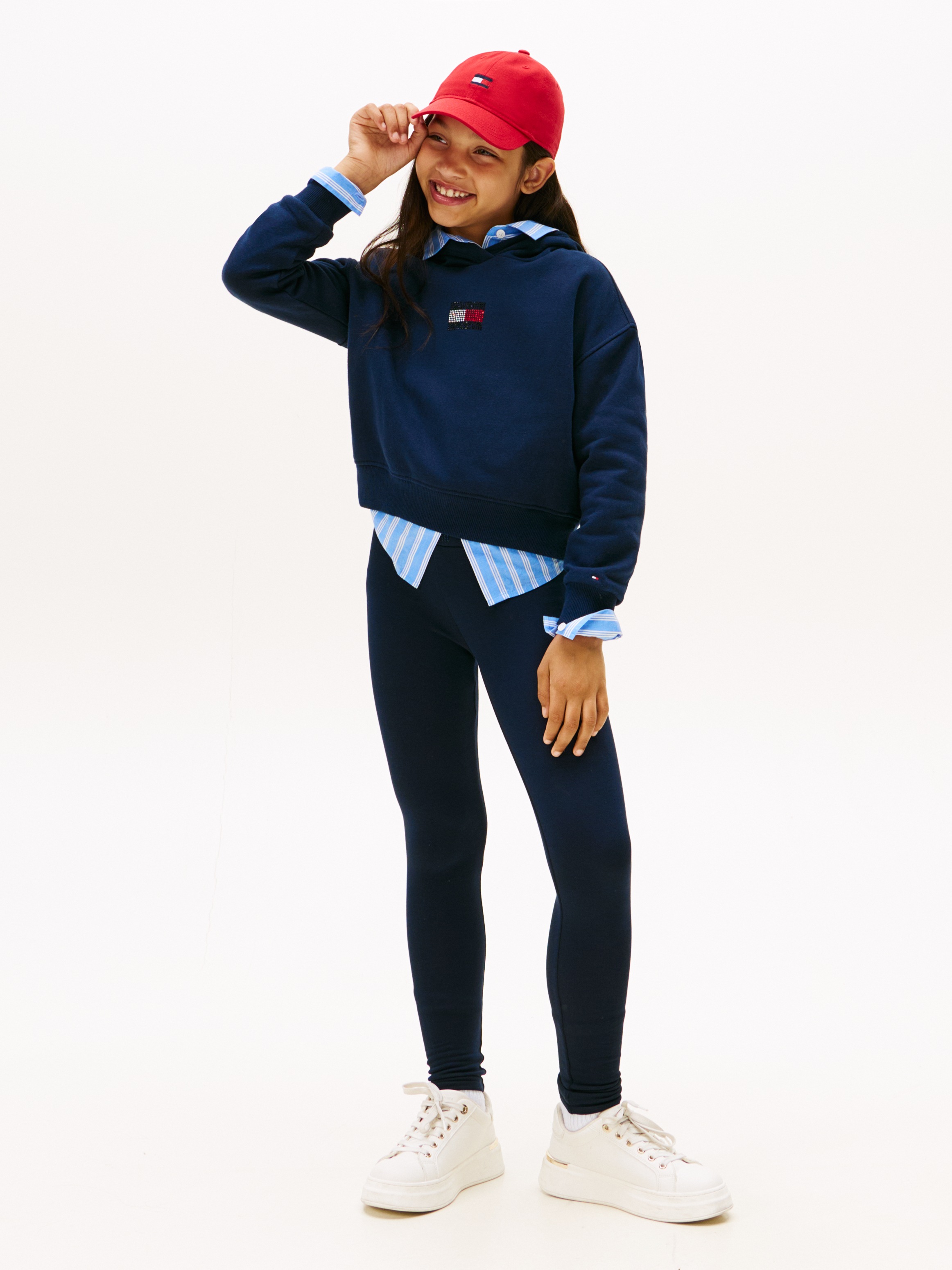 Thumbnail - Tommy Hilfiger Leggings "RHINE STONE LEGGING" Kinder bis 16 Jahre