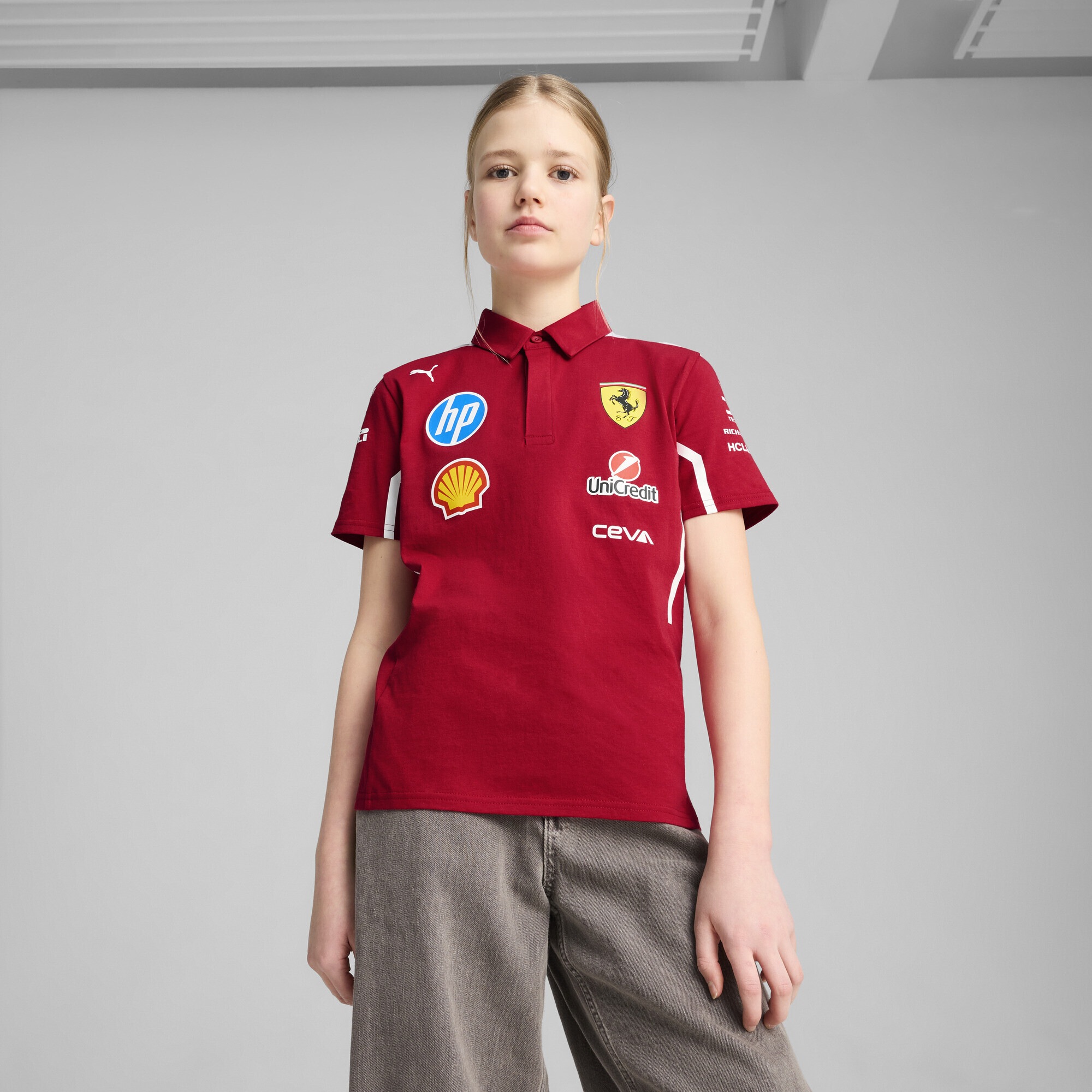PUMA Poloshirt »Scuderia Ferrari HP 2025 Team Polo Jugendliche«
