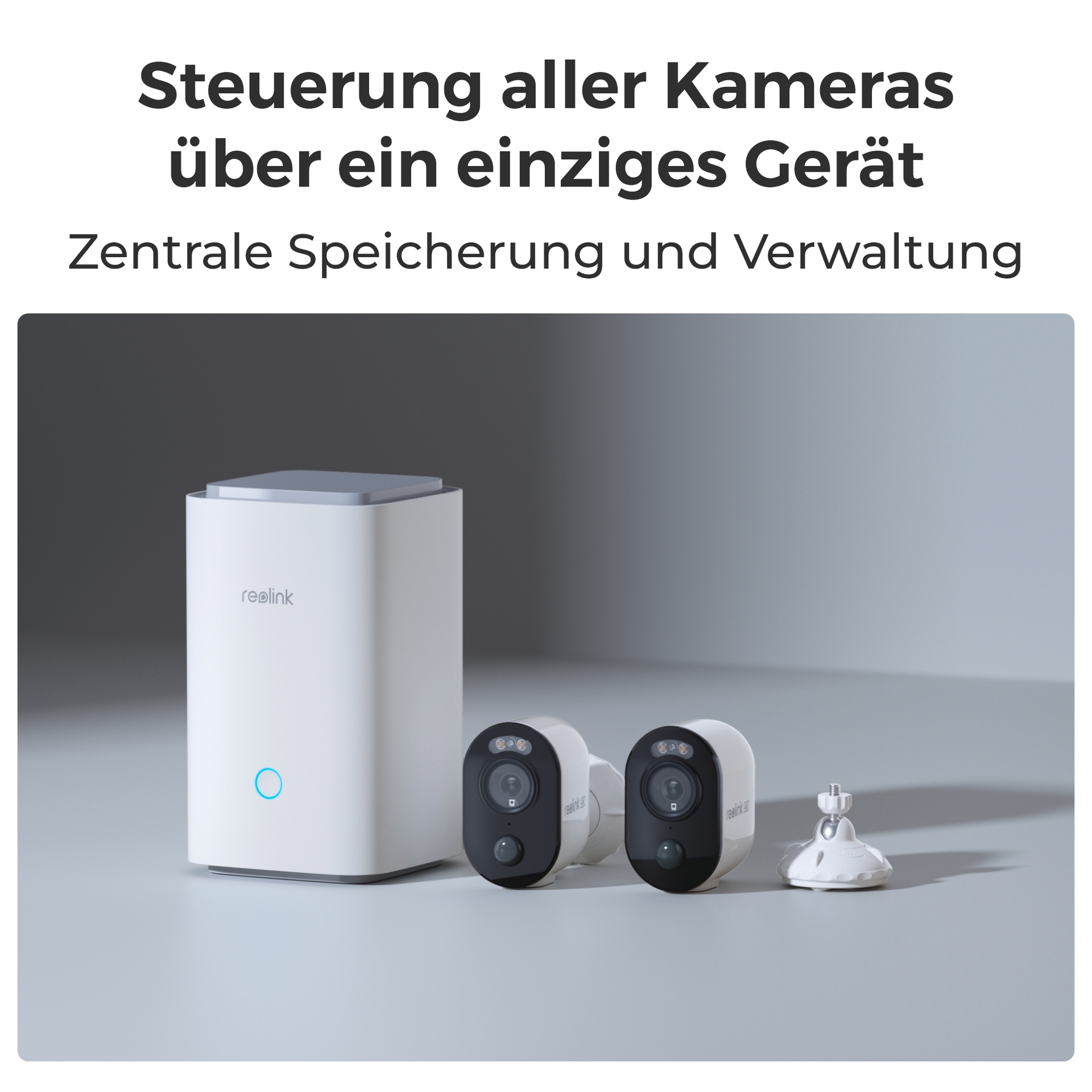 Reolink Überwachungskamera »Hub 1 mit 2x Argus B350 + 2x Solarpanel«, Außenbereich