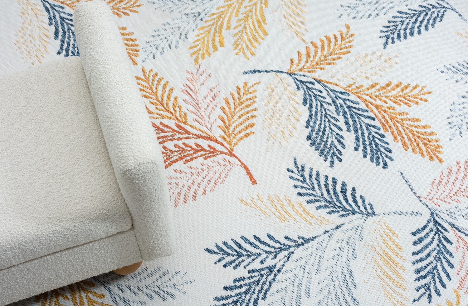 Myflair Möbel & Accessoires Teppich »Johanna Lagerräumung«, rechteckig, 6 mm Höhe, Wendeteppich, Blätter Motiv, Outdoor geeignet, Balkon, Terrasse