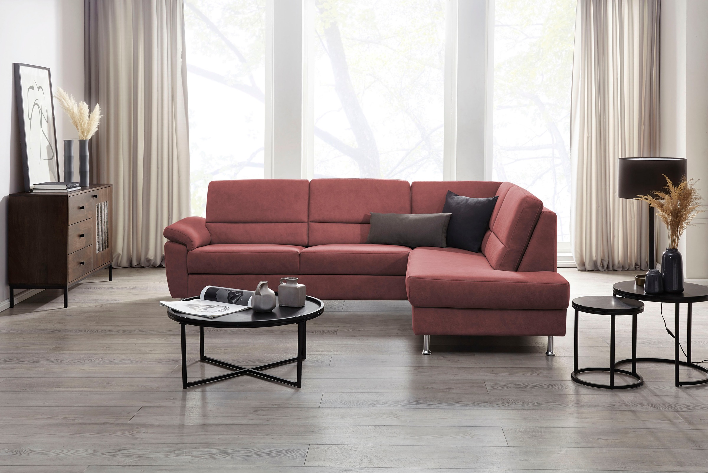 CALIZZA INTERIORS Ecksofa "Onyx L-Form", Ottomane links oder rechts, wahlwe günstig online kaufen