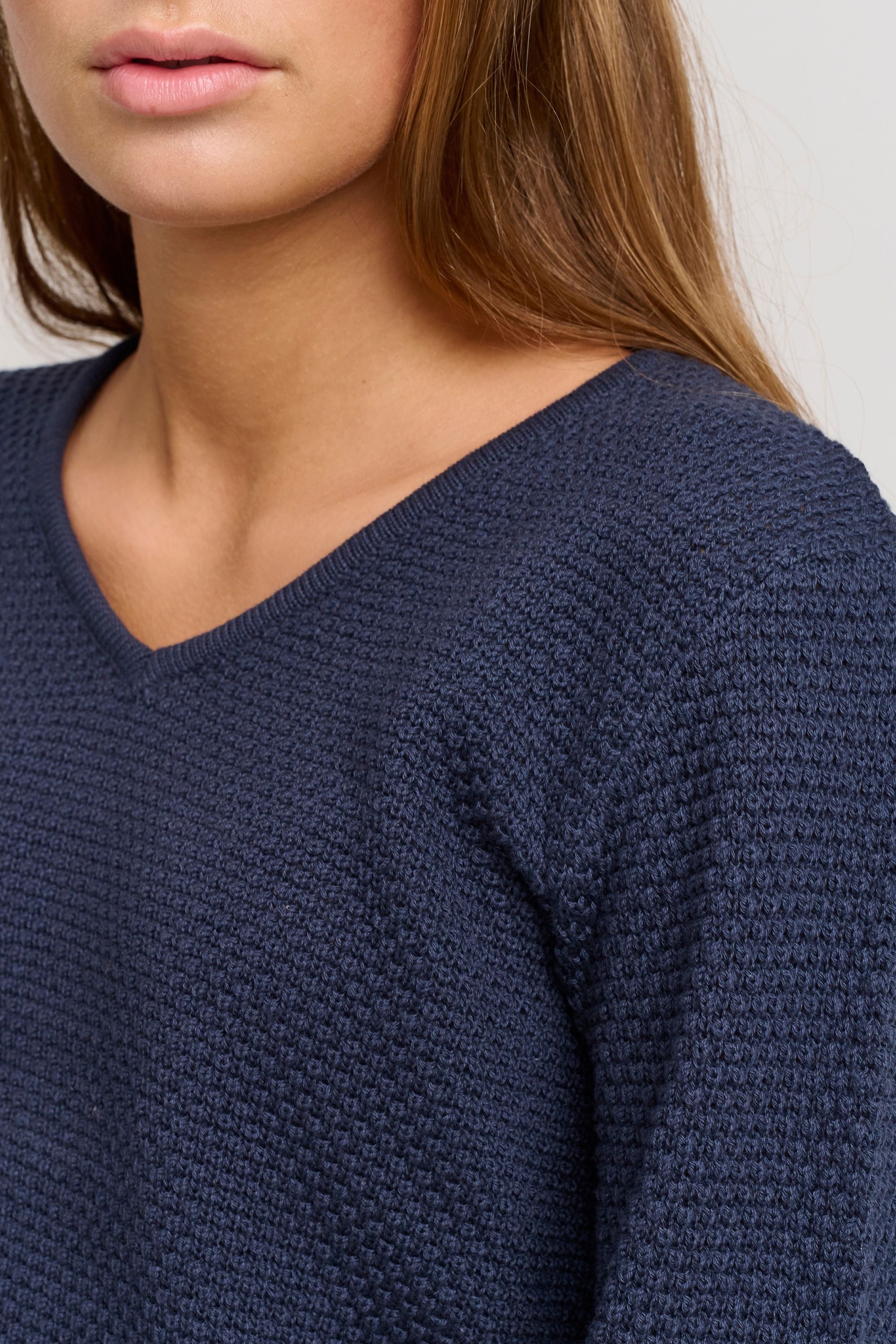 OXMO Strickfleece-Pullover »Strickpullover OXHanna«