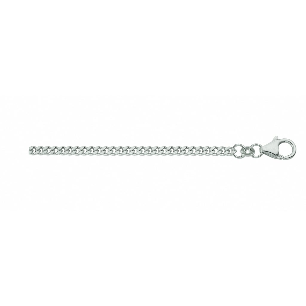 Adelia´s Silberkette »925 Silber Flach Panzer Halskette Ø 1,6 mm«, Silberschmuck für Damen