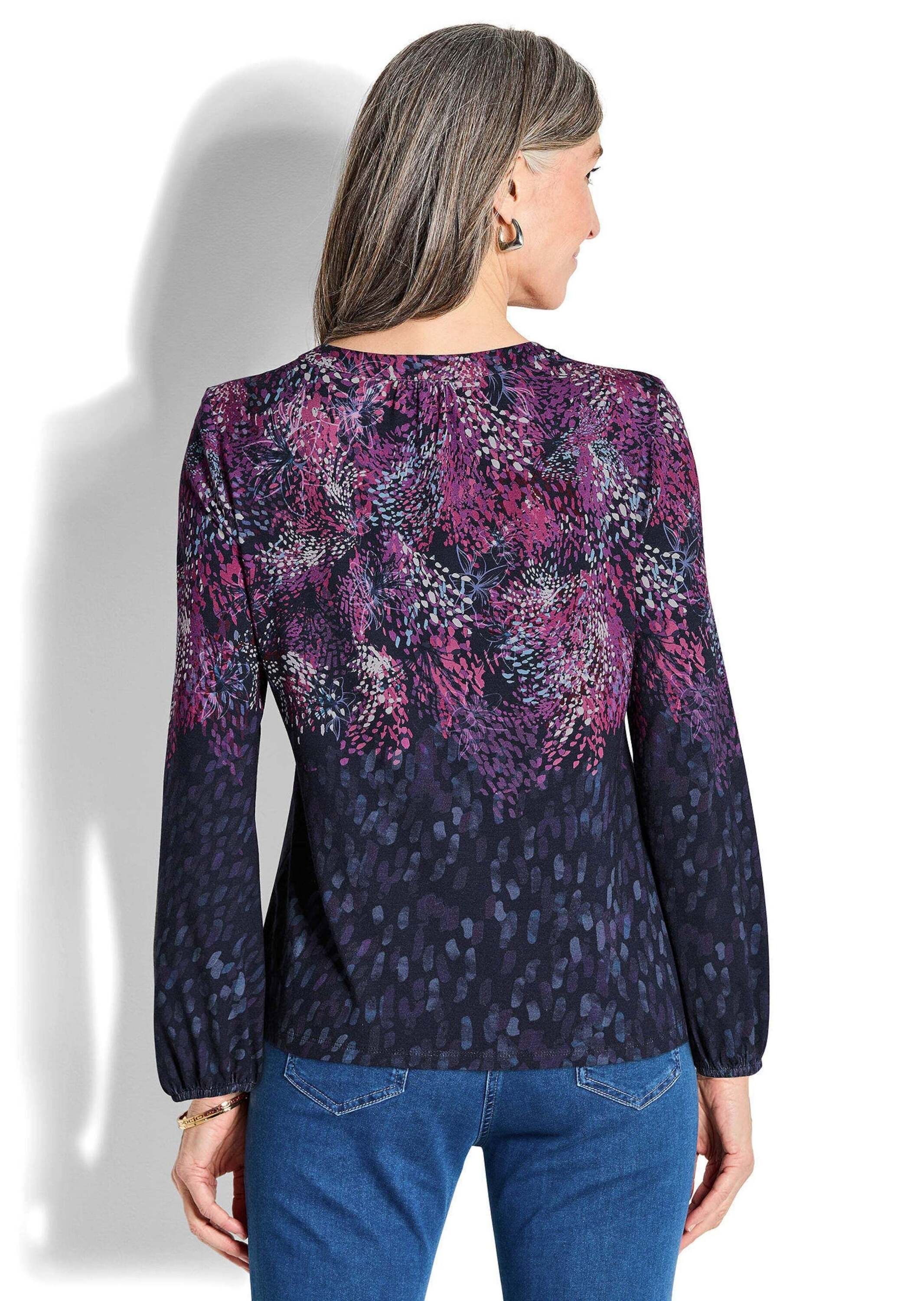 GOLDNER Kurzarmshirt »Jersey-Shirt mit Konfetti-Muster«