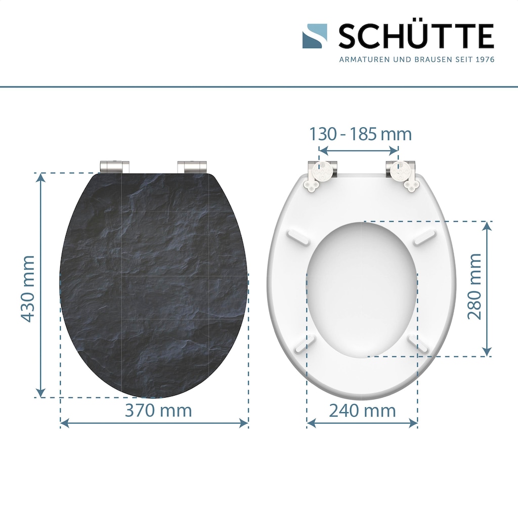 Schütte WC-Sitz »BLACK STONE«