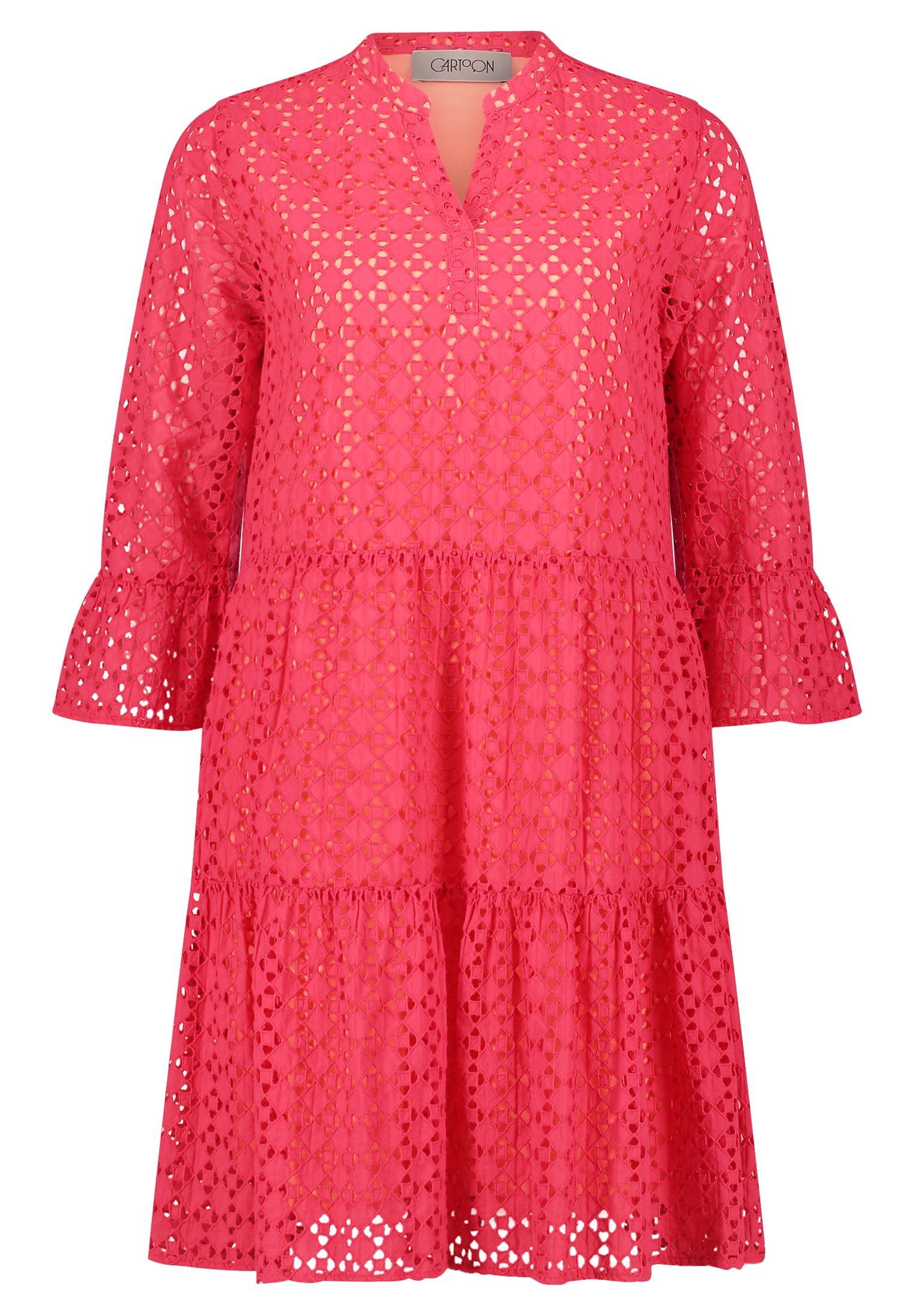 Cartoon Druckkleid »Cartoon Casual-Kleid mit Stufen«, Material