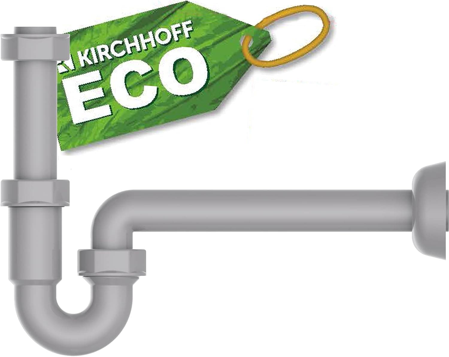 Kirchhoff Siphon "ECO-SAVE", (Set), KS Röhrensiphon, 1 1/4" x 32 mm