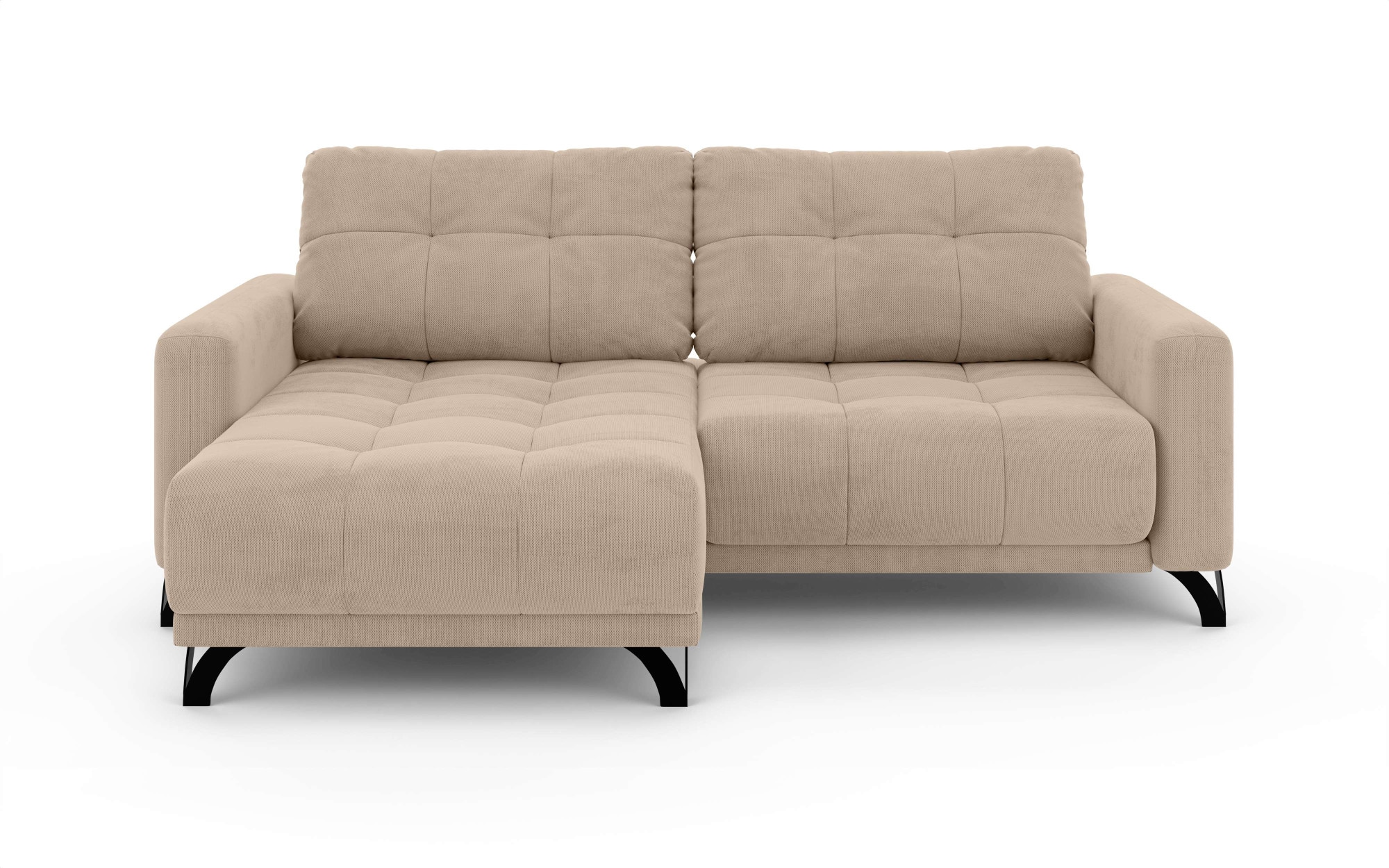 INOSIGN Ecksofa »FAIRVIEW mit verstellbaren Rückenlehne, Maße B/T/H: 234/174/93 cm«, L-Form mit Wellenunterfederung, Recamiere beidseitig montierbar