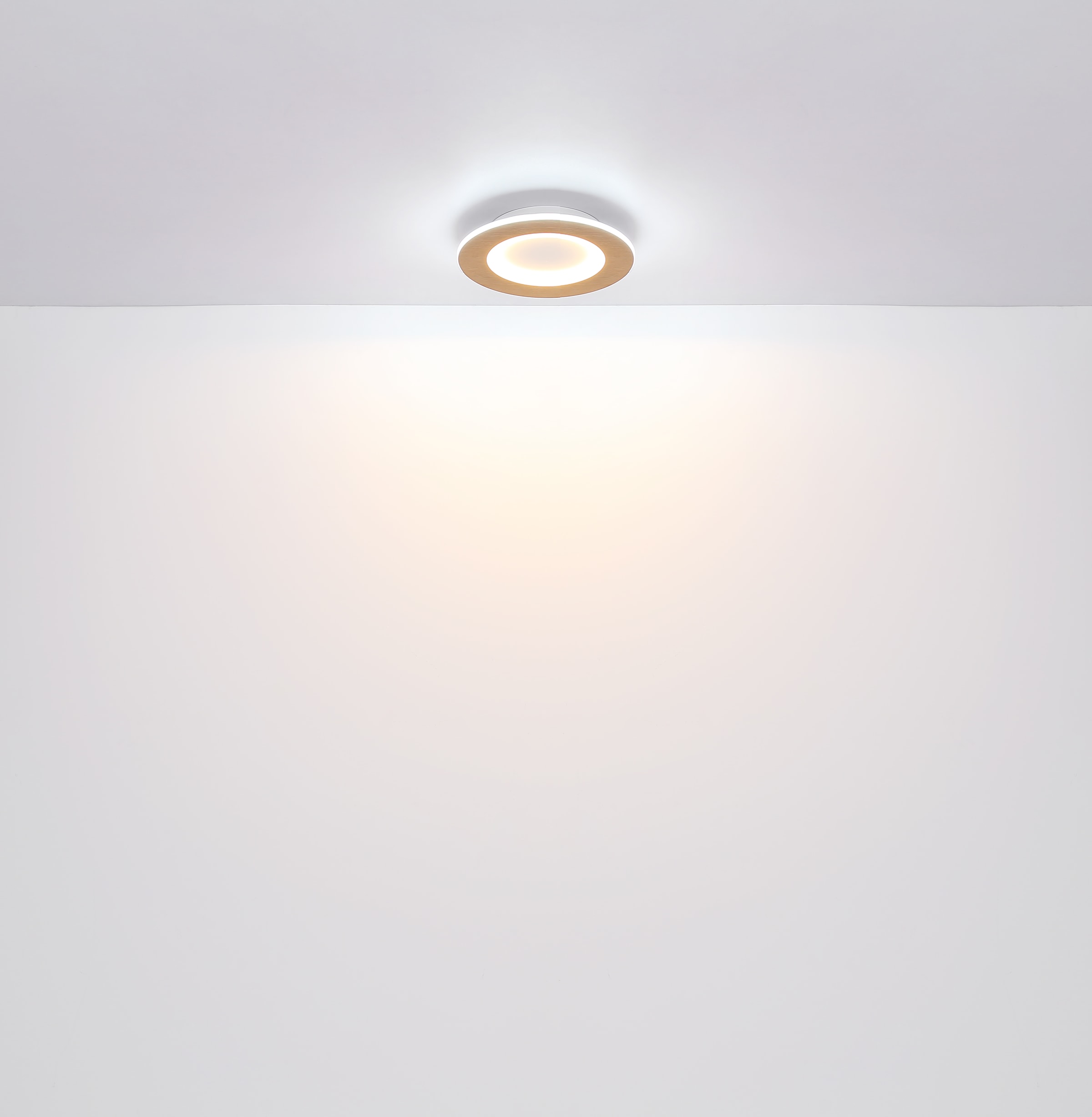 GLOBO LIGHTING LED Deckenleuchte »CLAY«, Leuchtmittel LED-Modul | LED fest integriert, Deckenlampe/holzoptik/rund/Wohnzimmer/Schlafzimmer