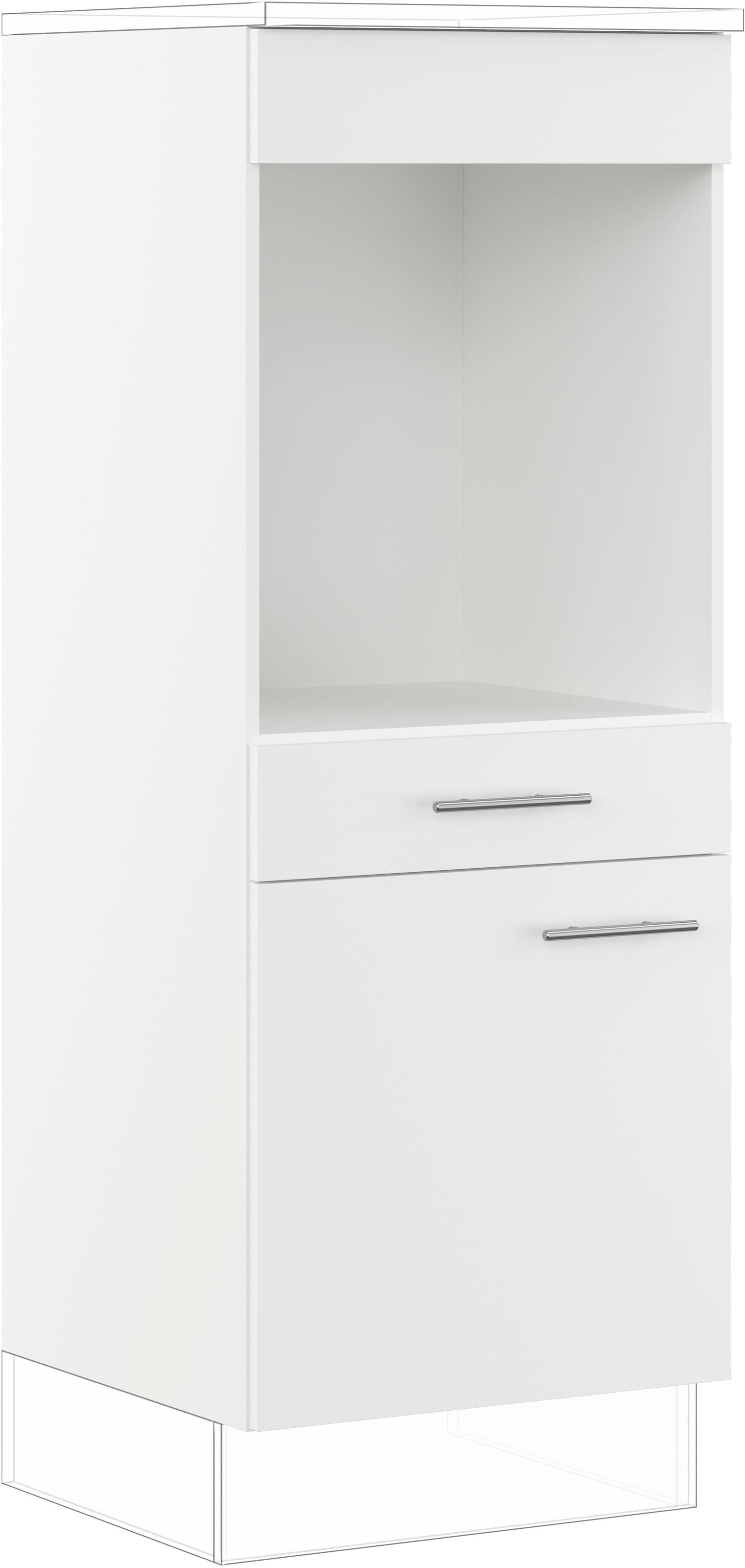 IMPULS KÜCHEN Backofenumbauschrank ""Valencia & Tirana", Breite/Höhe: 60/147,5 cm, mit Soft-Close" vormontiert, mit Schubkasten, mit verstellbarem Fachboden