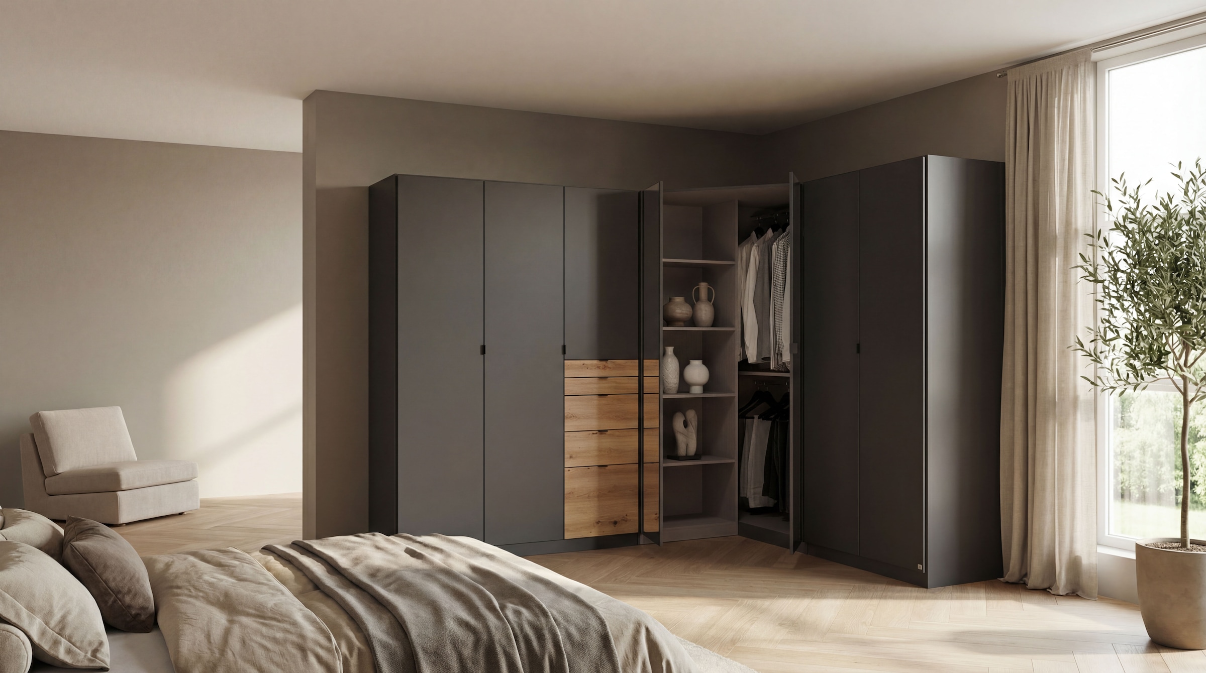 rauch Schrank-Set "Kleiderschrank Schrank Garderobe Wäscheschrank Ankleide günstig online kaufen