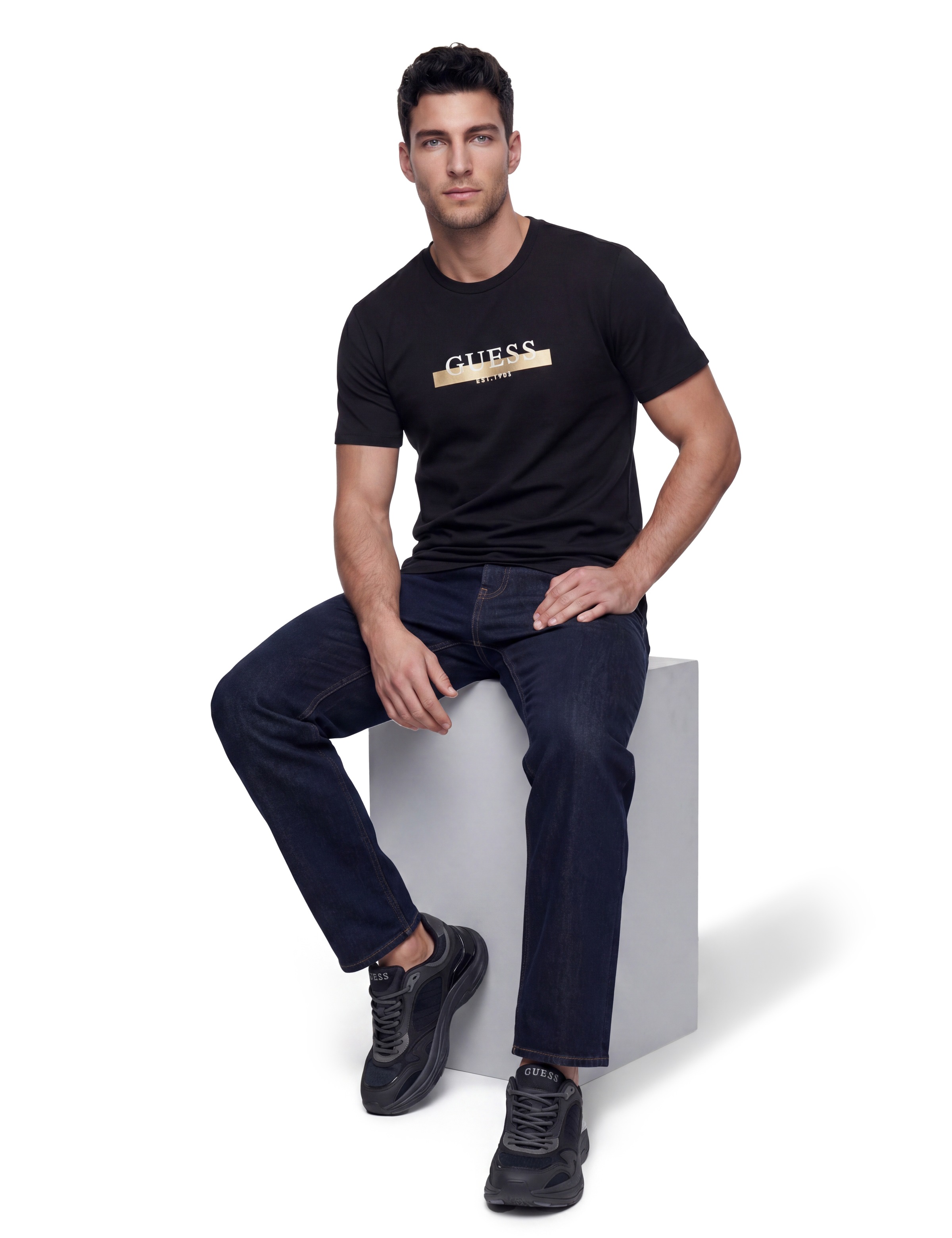 Guess 5-Pocket-Jeans »DAMON« Relaxed Fit, Stretch-Denim