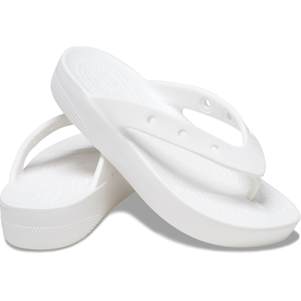 Crocs Zehentrenner »Classic Platform Flip W«, Sommerschuh, Schlappen, Poolsildes mit Plateau