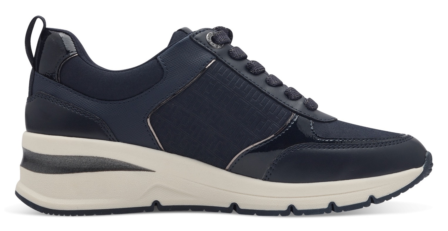 Tamaris Keilsneaker, Freizeitschuh, Halbschuh, Schnürschuh mit Außenreißverschluss