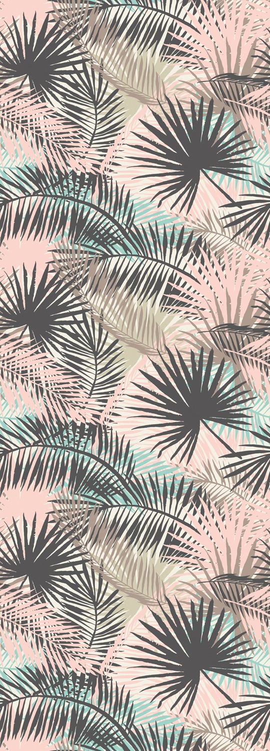 Queence Viniliniai tapetai »Yado« bedruckt-Motiv-botanisch-floral-gemustert-natürlich 90x250cm selbstklebend kinderleichte Anbringung Sticker