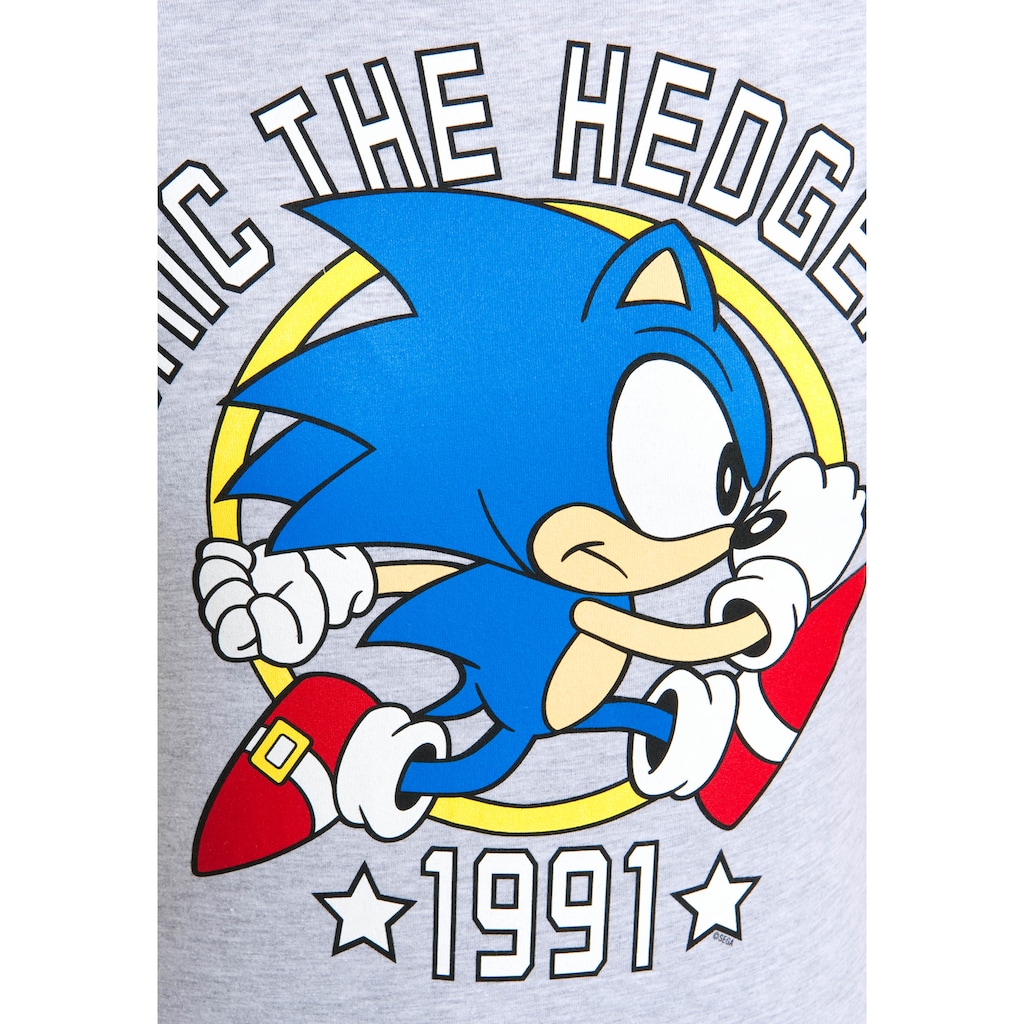Damenmode Shirts & Sweatshirts LOGOSHIRT T-Shirt, mit Sonic the Hedgehog-Print grau