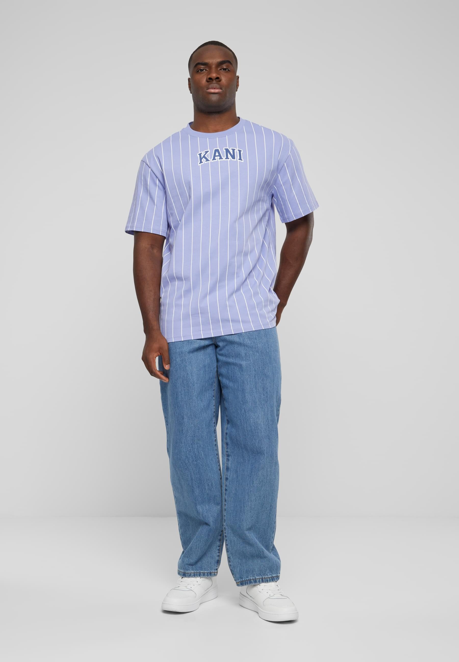 Karl Kani T-Shirt »Karl Kani Herren KM241-025-1 Karl Kani Small Serif Pinstripe Tee«, (1 tlg.)