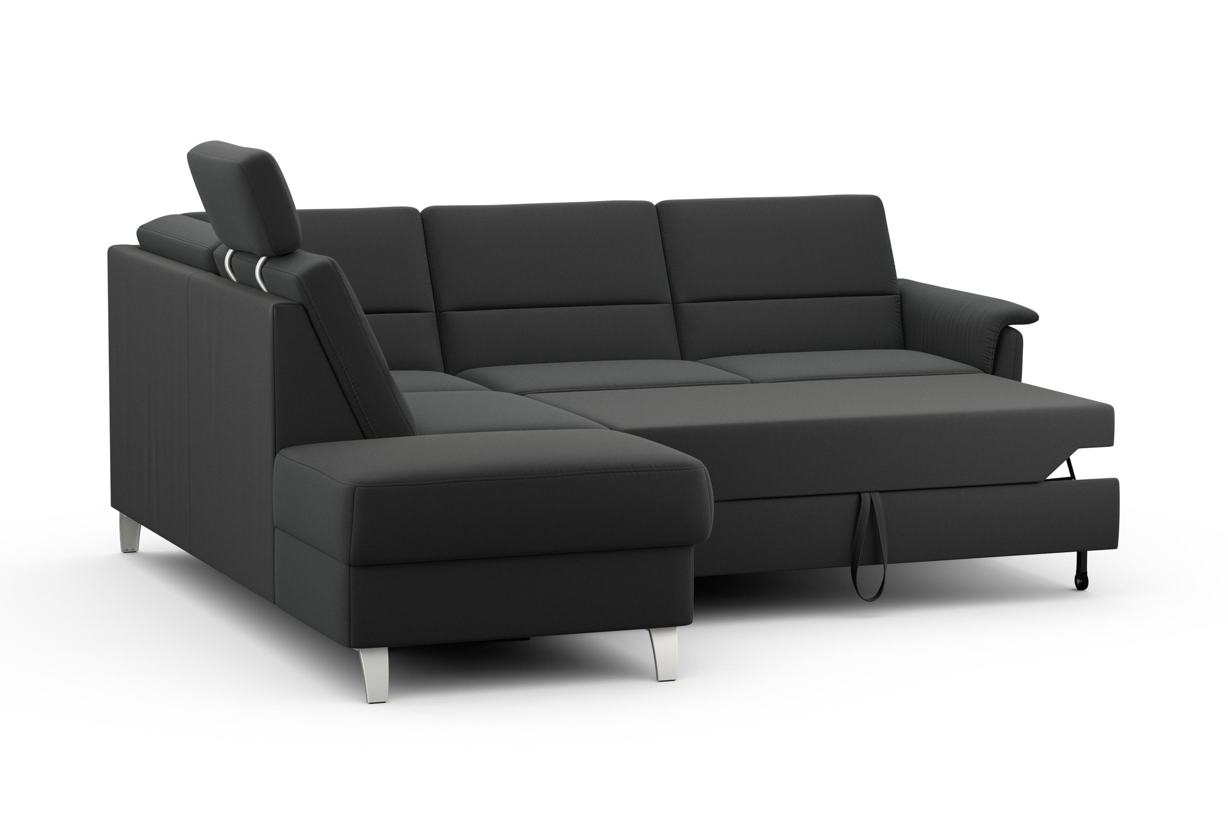 sit&more Ecksofa »Palmera L-Form, B: 236 cm«, optional Bettfunktion & Bettkasten, Federkern