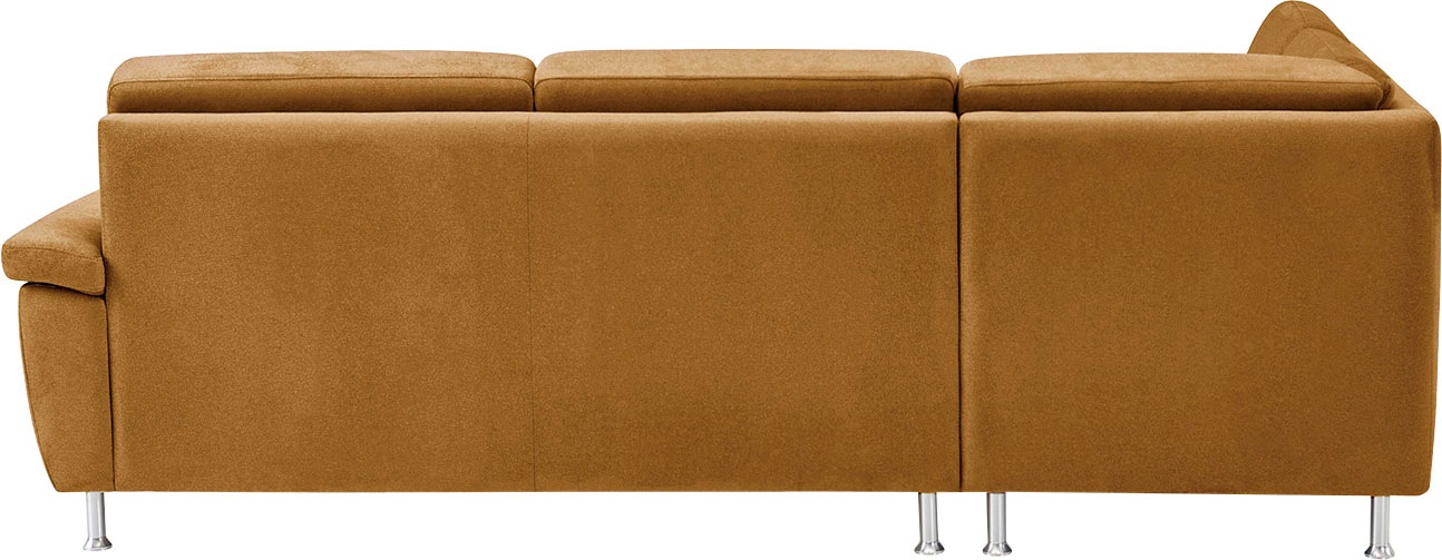 CALIZZA INTERIORS Ecksofa »Onyx L-Form«, Ottomane links oder rechts, wahlweise mit Bettfunktion, Breite 257 cm