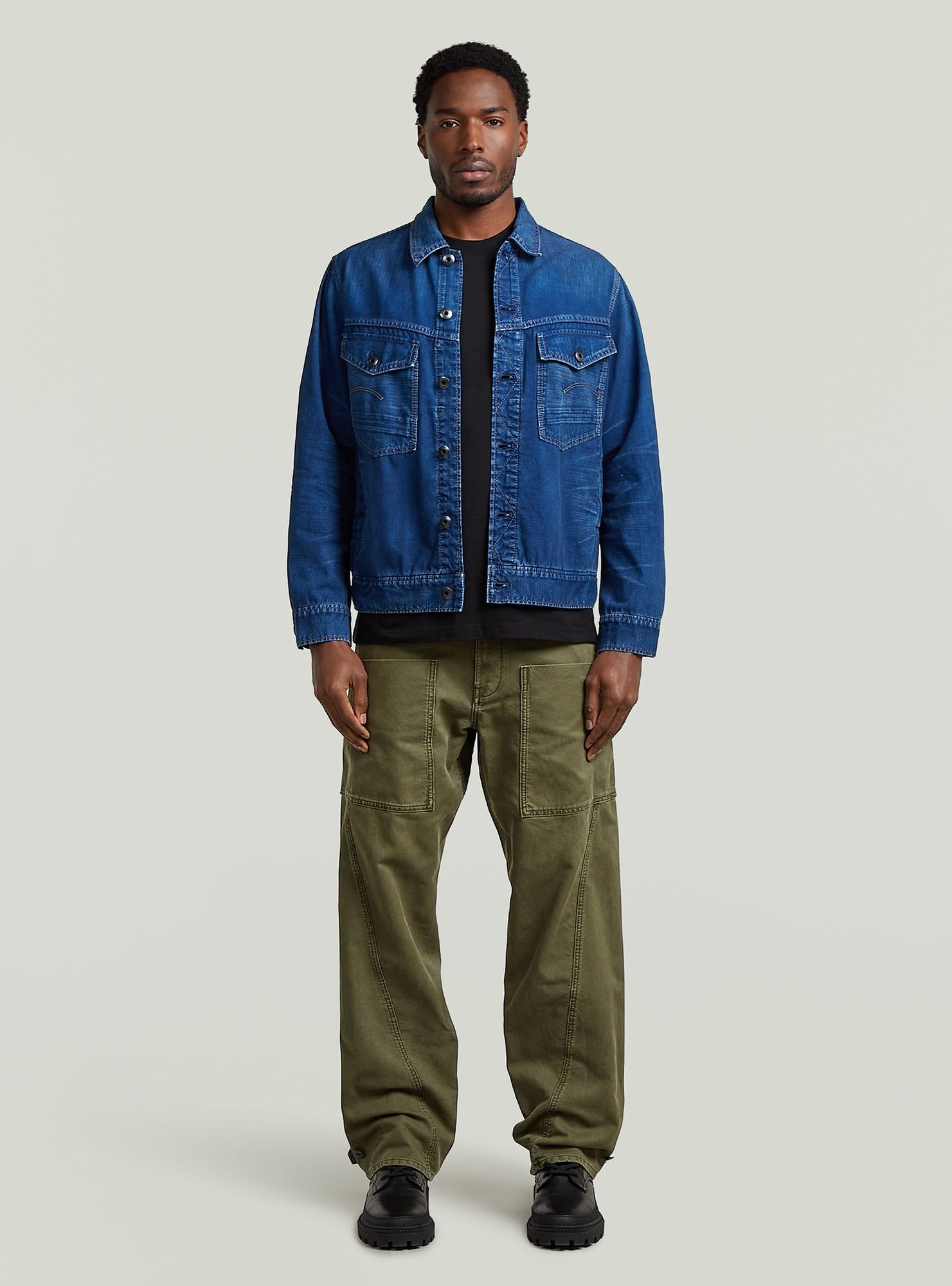 Cargohose G-STAR "Fatigue Cargo Pants", Damen, Gr. 31, Länge 32, shadow olive gd, Obermaterial: 70% Baumwolle, 30% Baumwolle, Hosen Cargohose 2