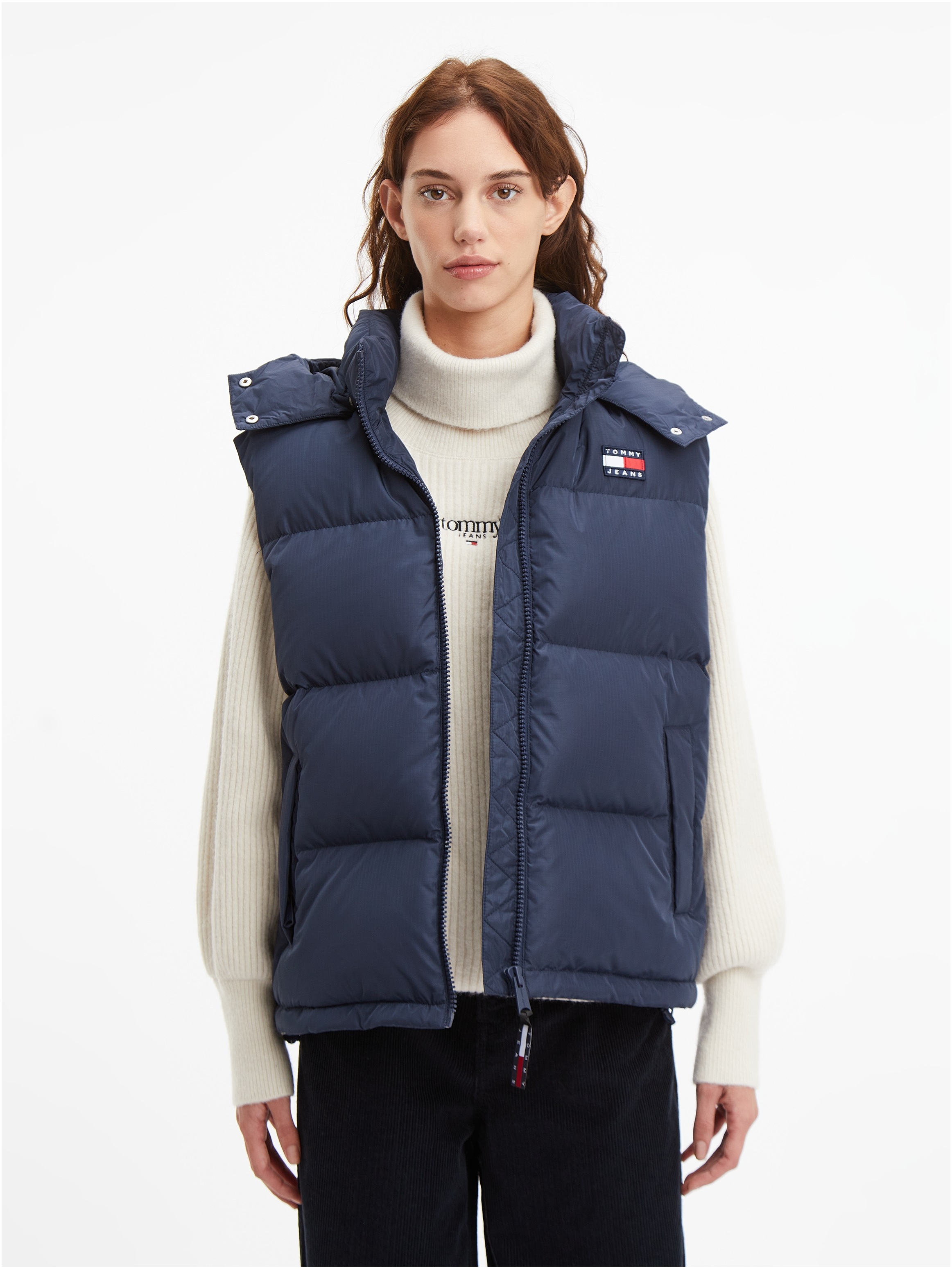 Tommy Jeans Steppweste »TJW ALASKA PUFFER VEST«, mit Aufhänger am Kragen