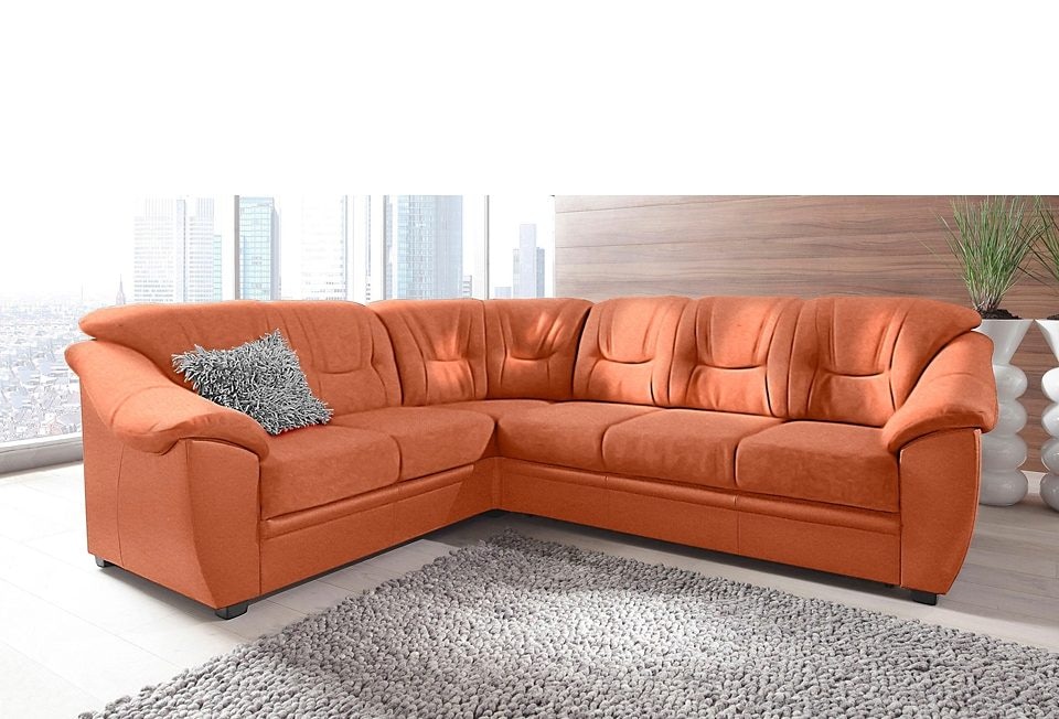 sit&more Ecksofa "Savona L-Form, B: 262 cm" optional Bettfunktion, Federker günstig online kaufen