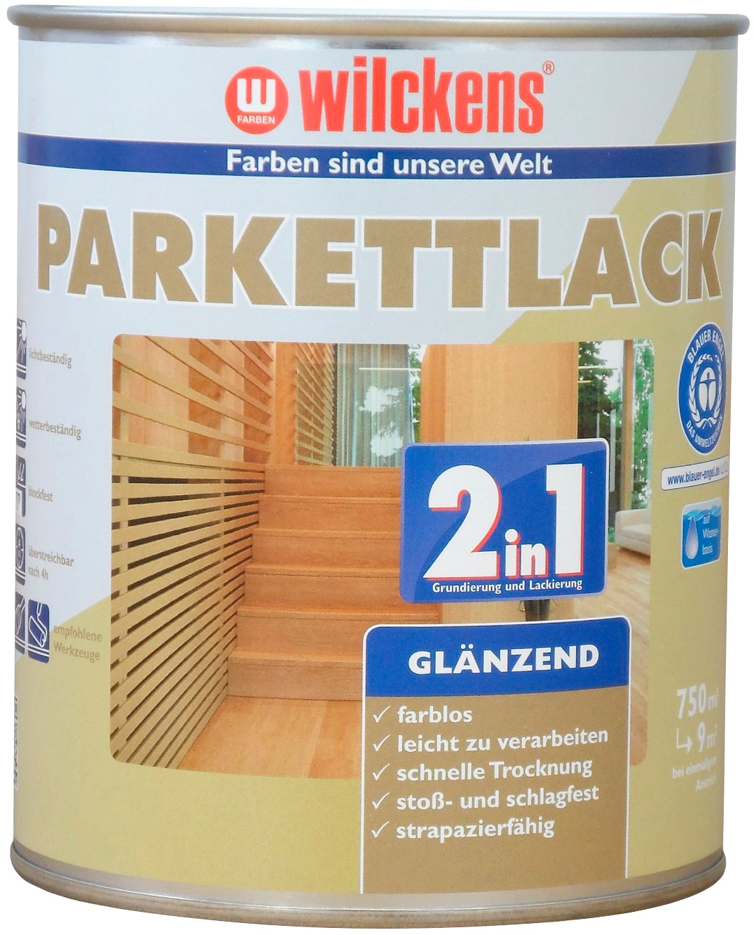 Wilckens Farben Lack Lasur 2in1 Parkettlack Glanzend Per Rechnung Baur
