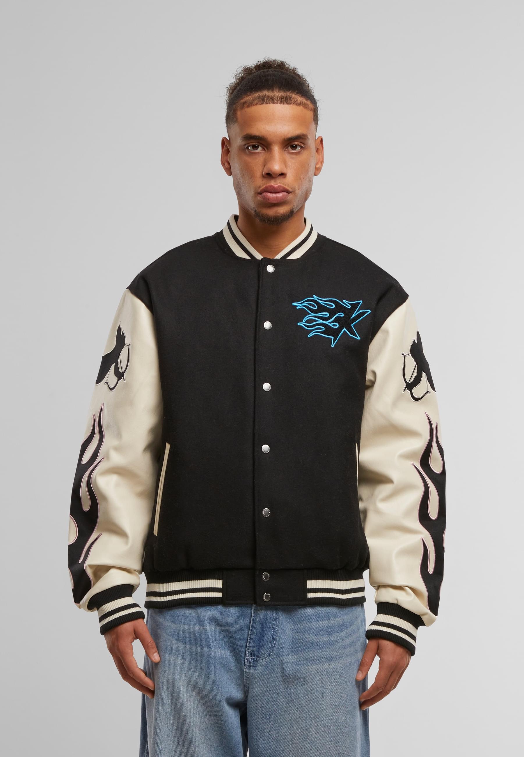 Karl Kani Collegejacke »Karl Kani Kani Amor Flames College Jacket«, (1 St.), ohne Kapuze
