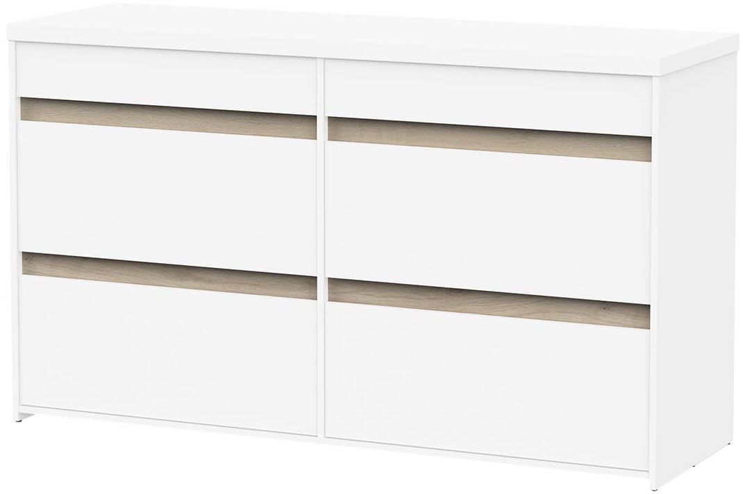Schubkasten-Unterbau DEMEYERE GROUP, B:154,5cm H:89,2cm, weiß, Holzwerkstoff, Schränke