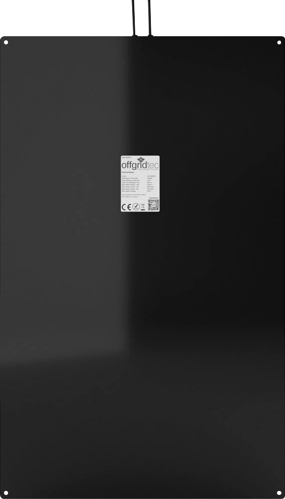 offgridtec Solarmodul »ETFE-AL 160W 12V semiflexibles Solarmodul«, langfristig höhere Erträge und bessere Lichtdurchlässigkeit