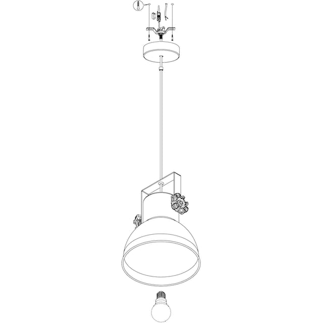EGLO Pendelleuchte »BARNSTAPLE«, 1 flammig-flammig, Hängeleuchte,  Hängelampe | BAUR