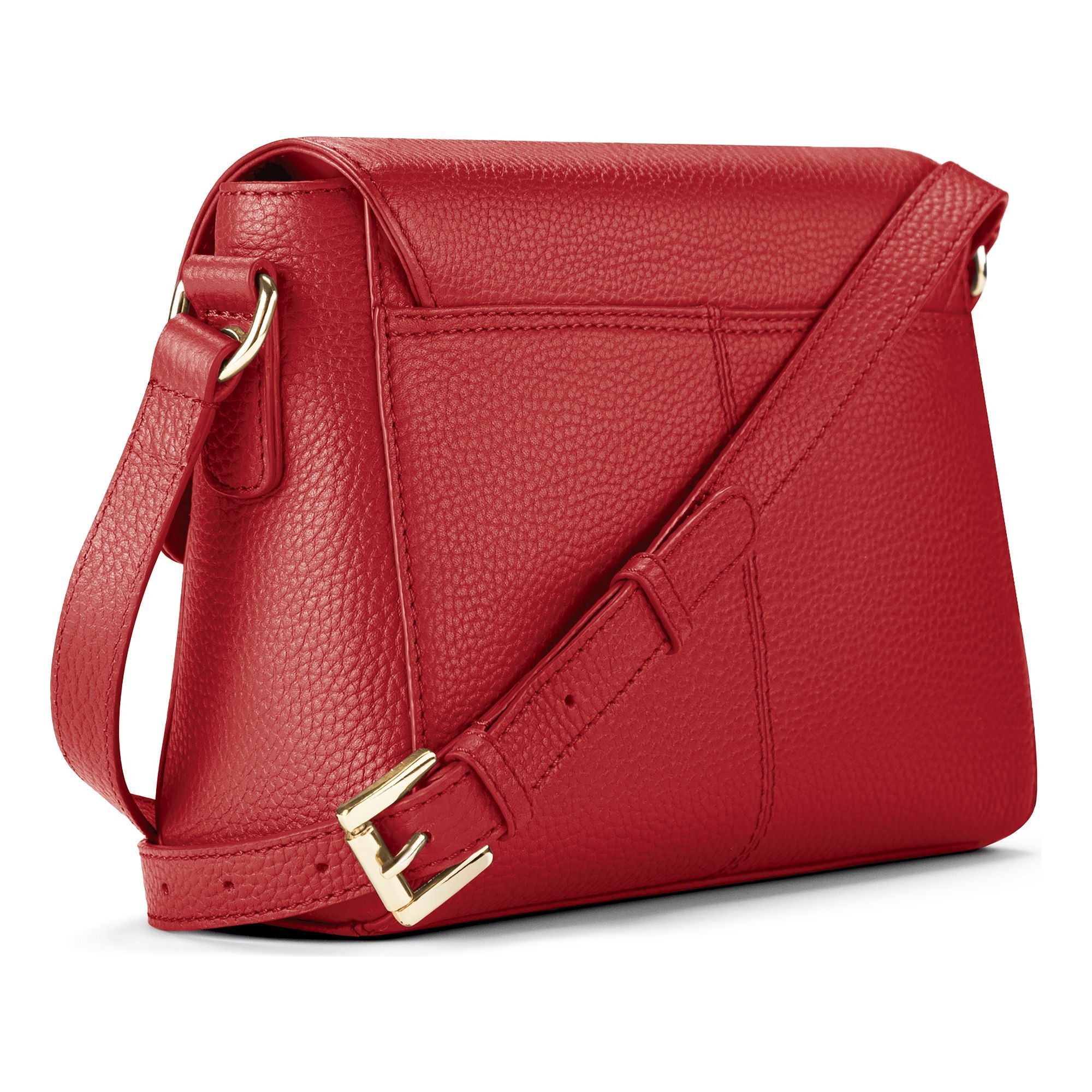 Lazarotti Umhängetasche »Bologna Leather Crossbody Umhängetasche Leder 22 cm«