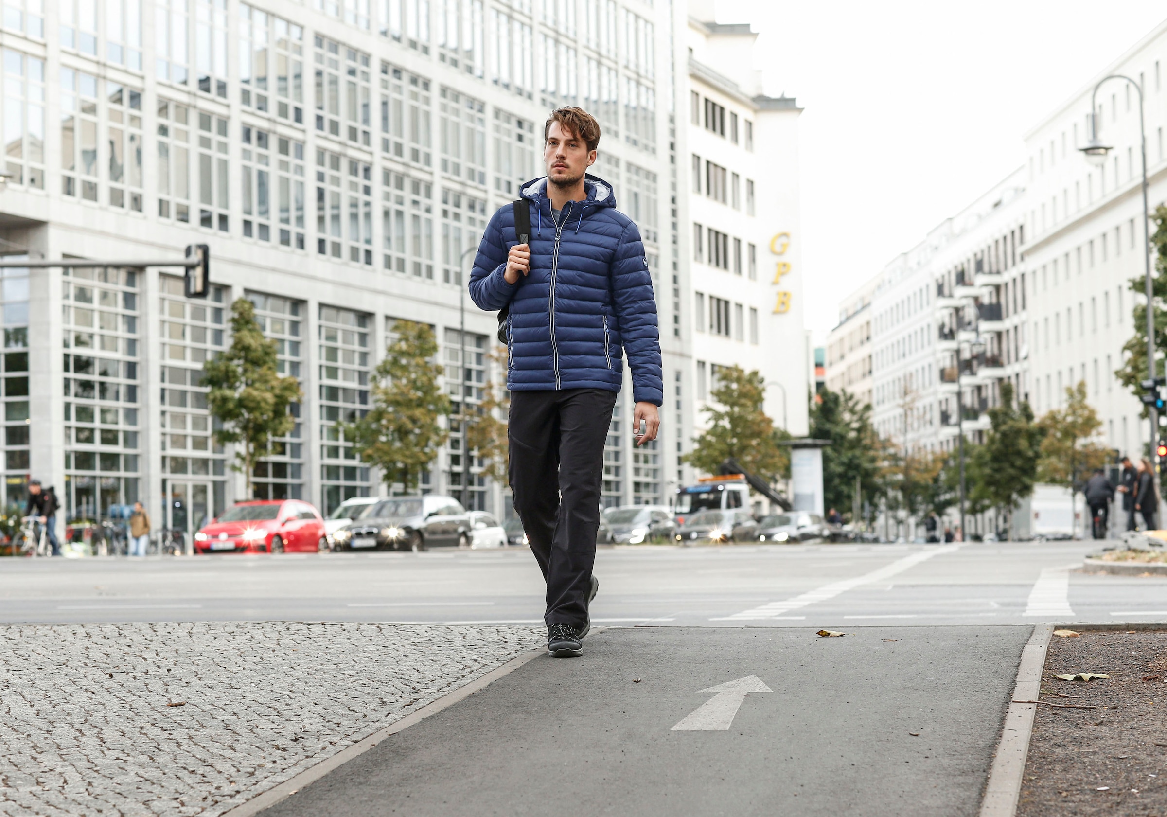 Polarino Steppjacke, mit Kapuze, Atmungsaktiv, winddicht, wasserabweisend