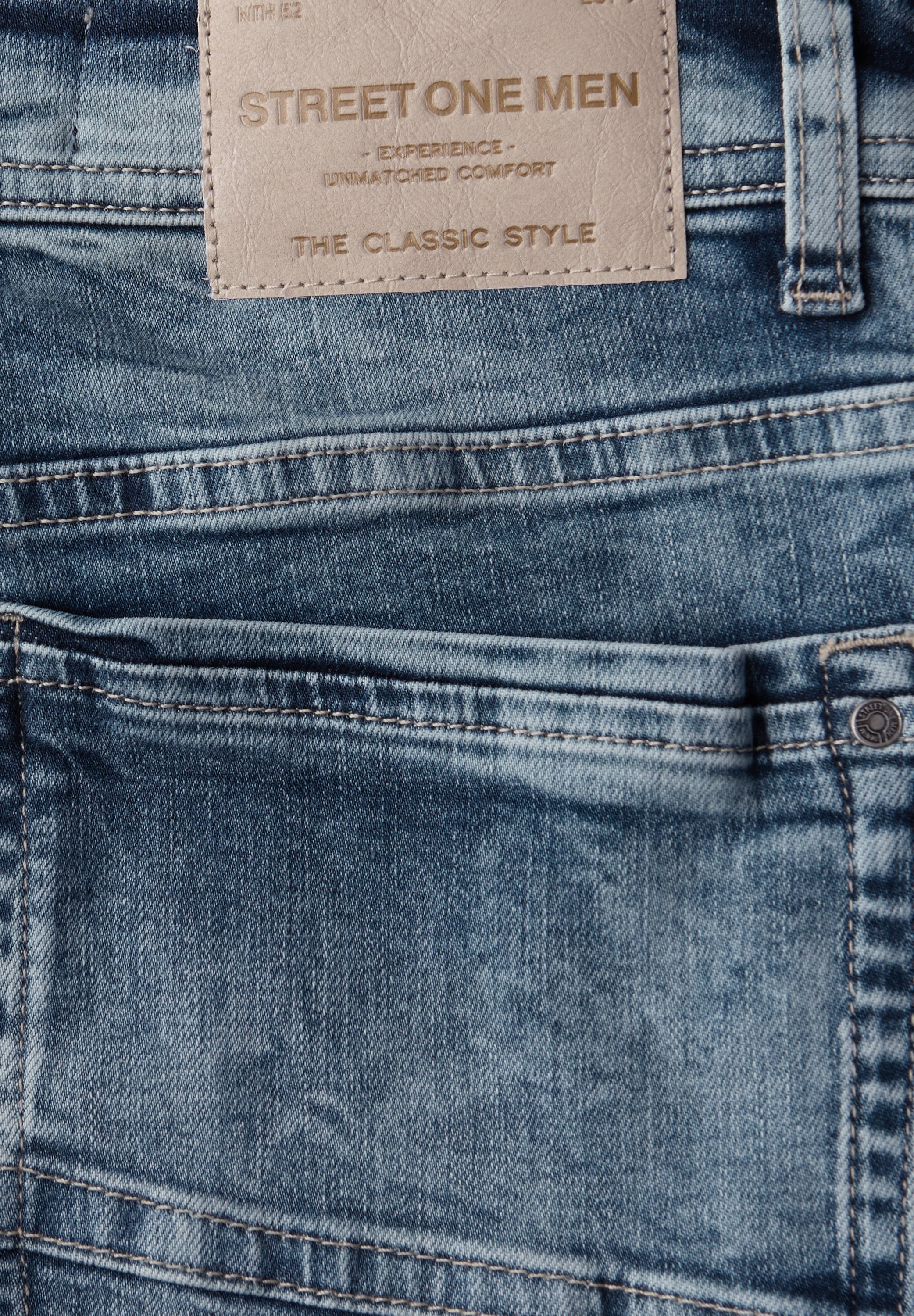 STREET ONE MEN Slim-fit-Jeans Middle Waist