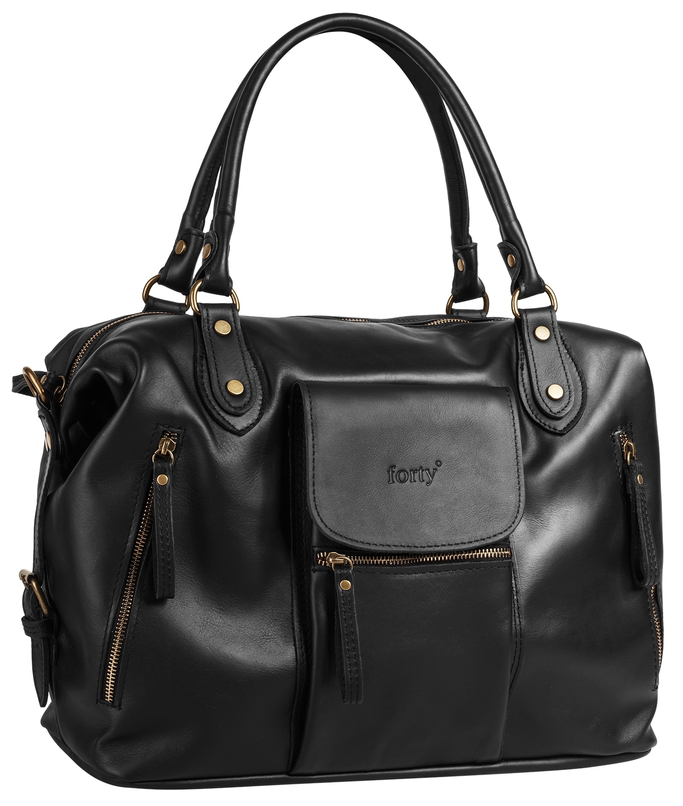 forty° Shopper echt Leder, Made in Italy