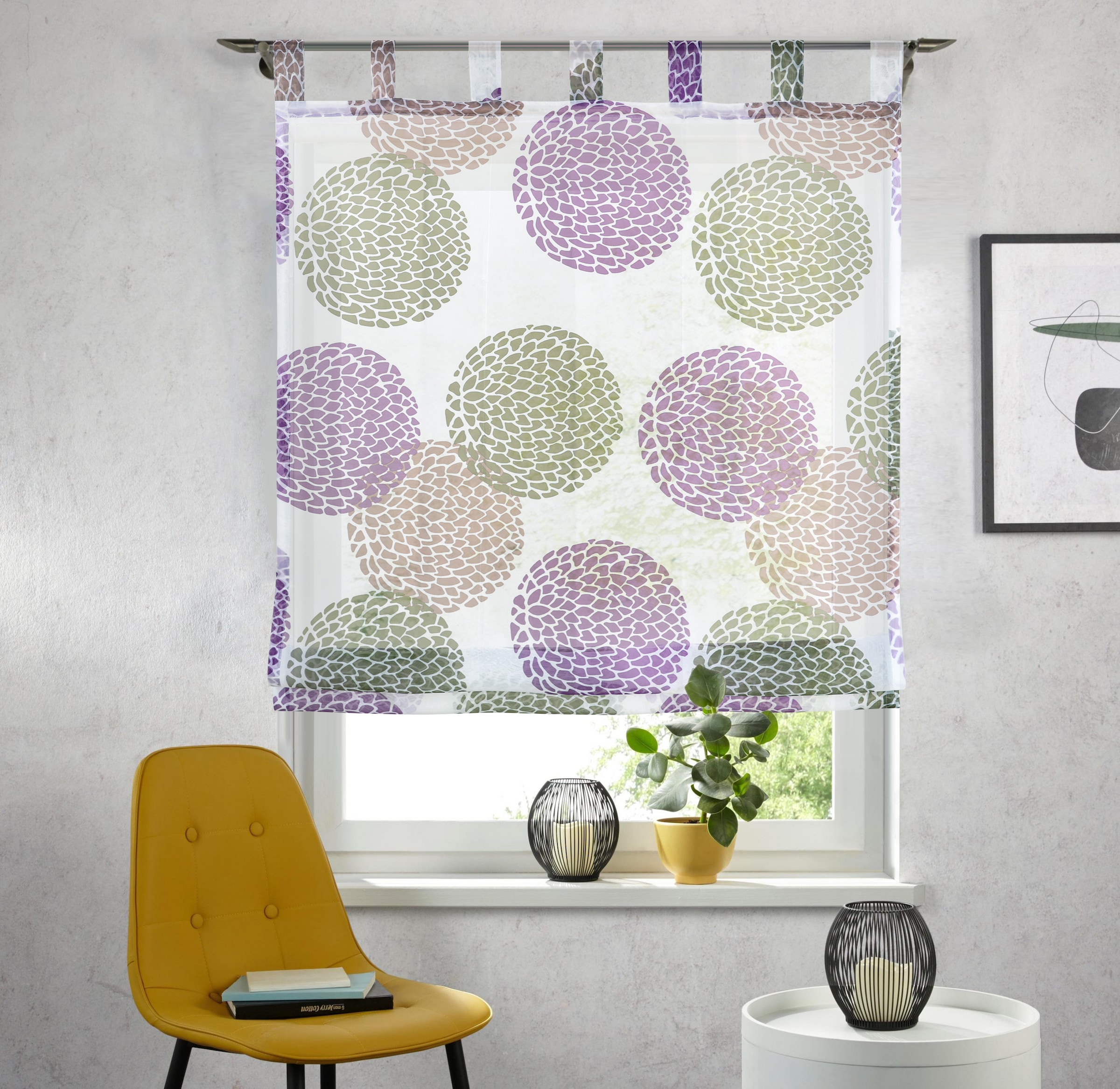 OTTO home Raffrollo "Belem" mit Schlaufen Transparent, Voile, Polyester günstig online kaufen