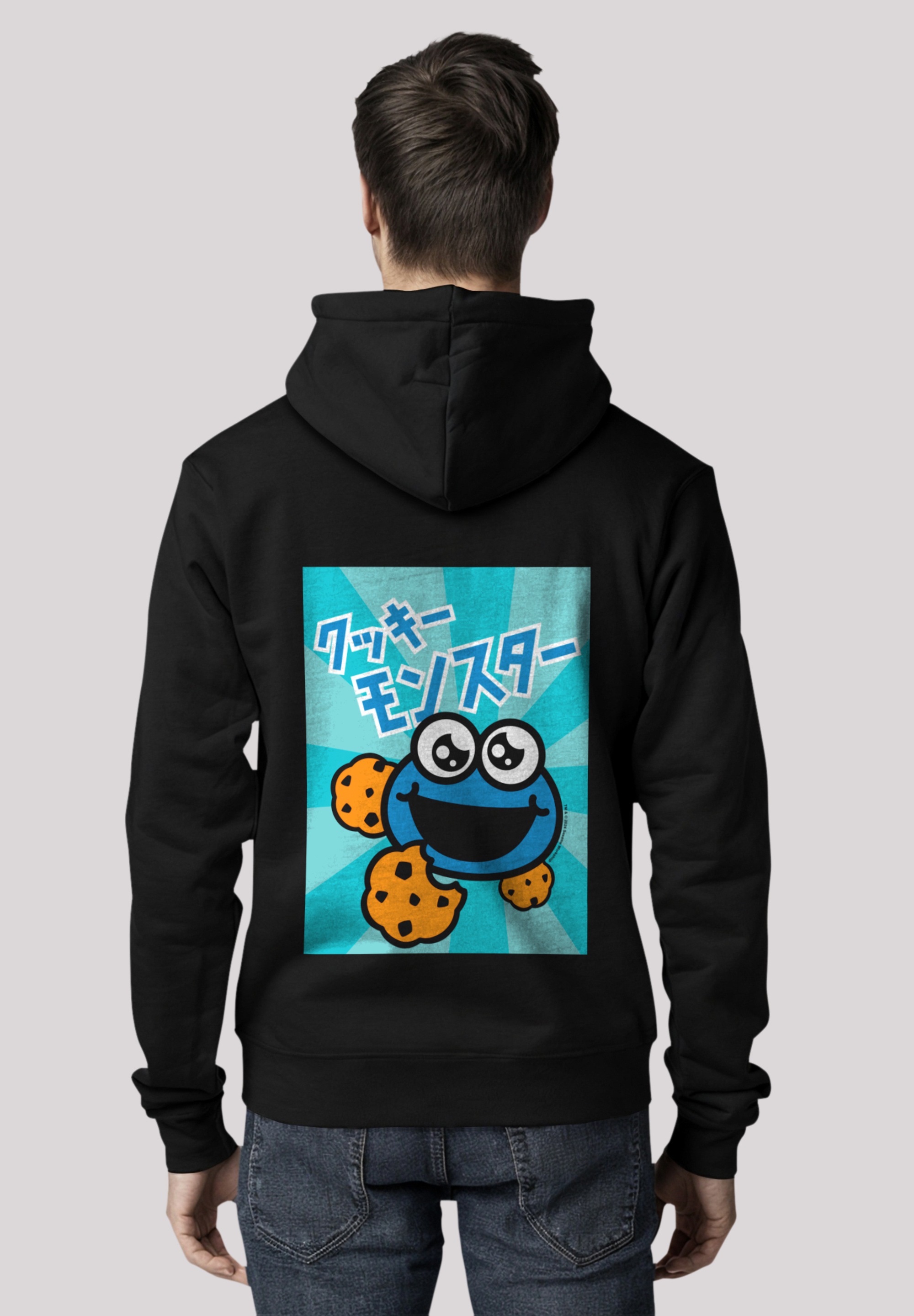 F4NT4STIC Kapuzenpullover "Sesamstraße Cookie Monster Anime", Premium Quali günstig online kaufen