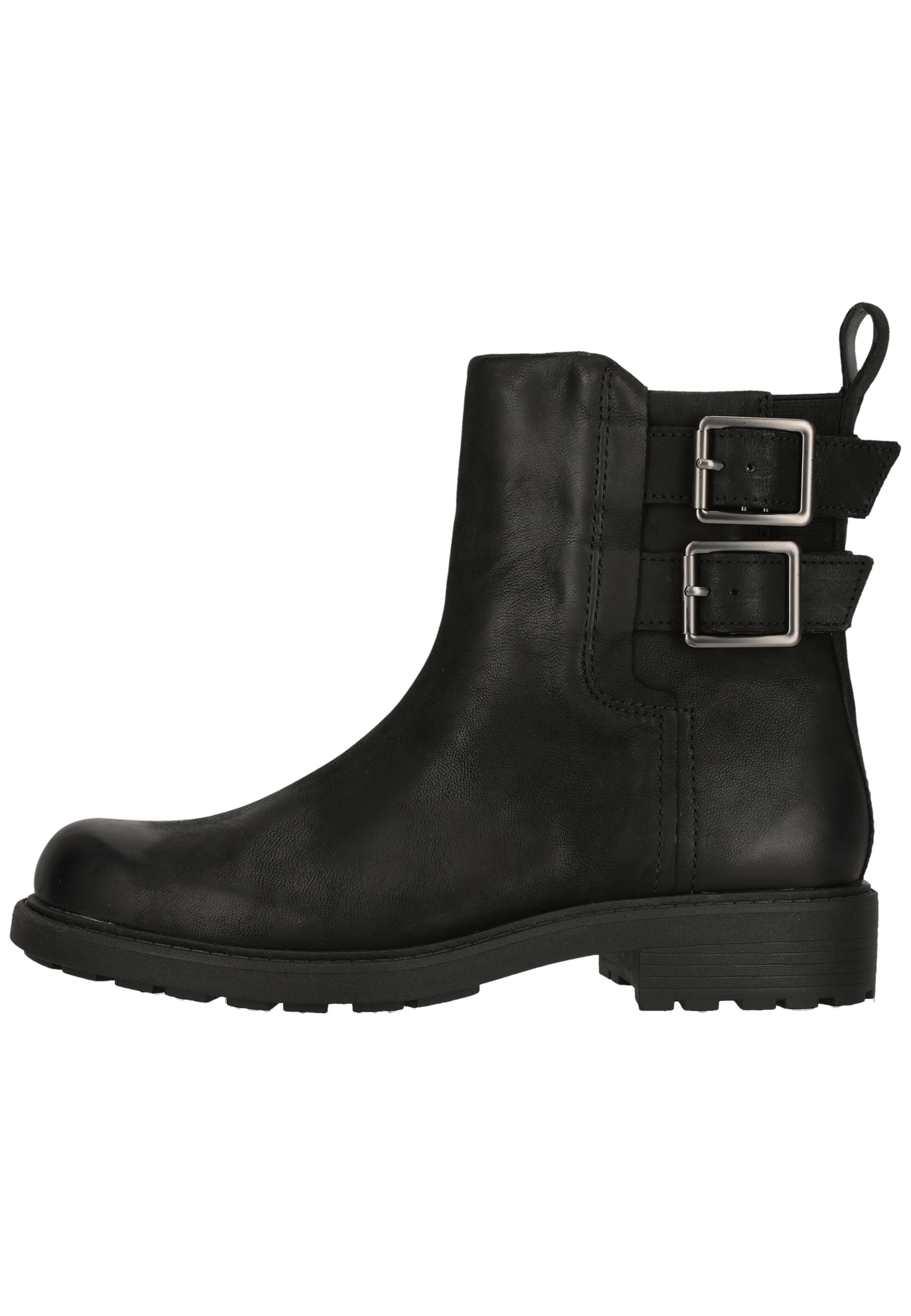 Clarks Schnürschuh »Orinoco2 Bay Black Leather«  mit stilvollen Schnallen