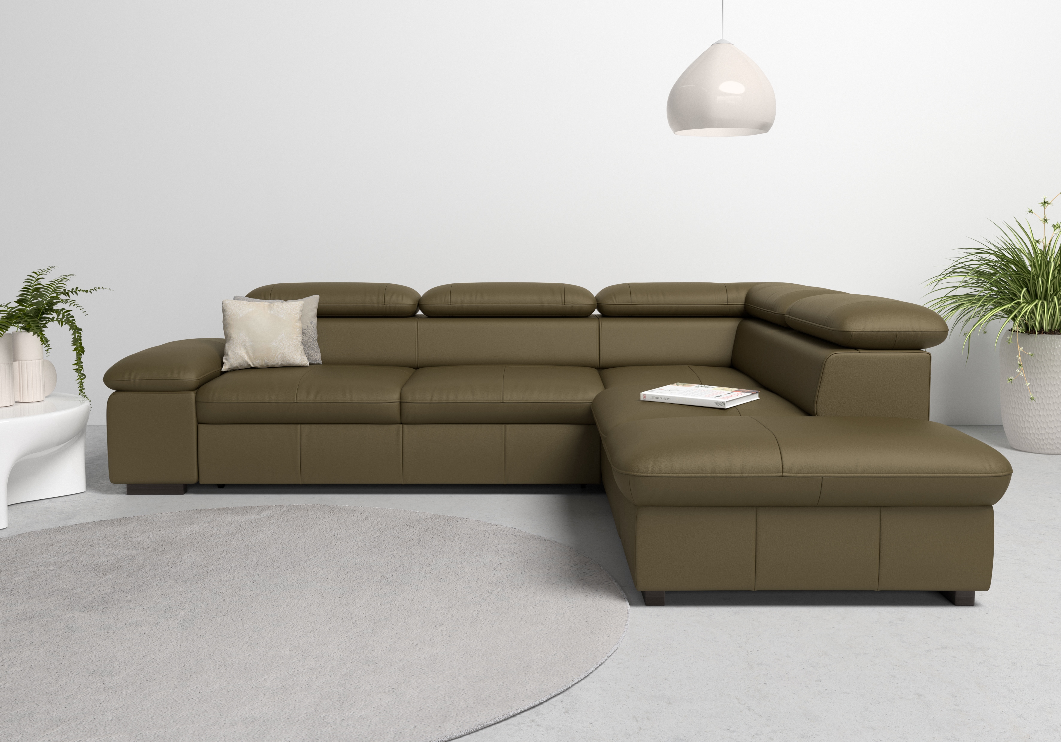 Thumbnail - Home affaire Ecksofa "Alberto L-Form" mit Kopfteilverstellung, wahlweise mit Bettfunktion