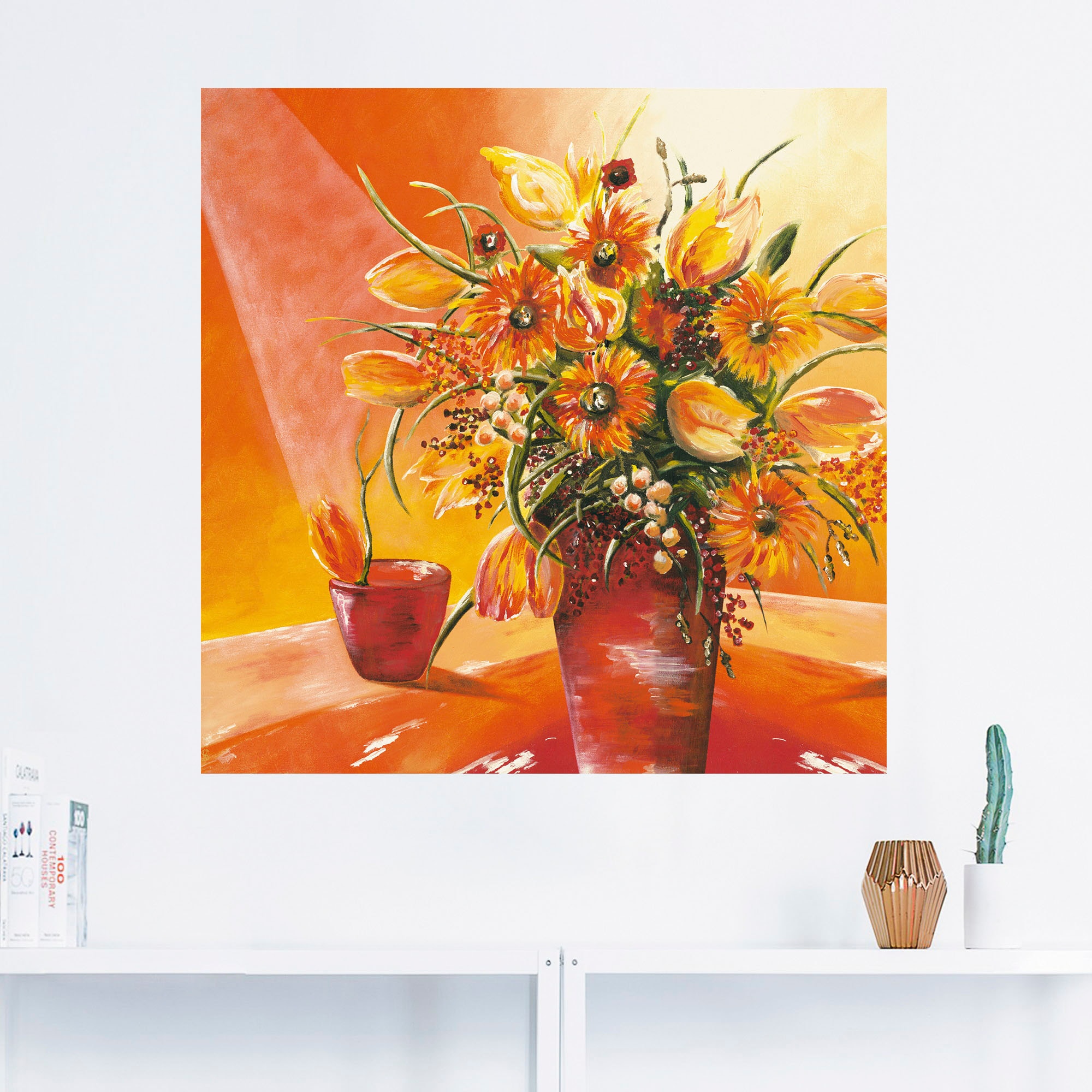 Artland Wandbild »Blumenstrauß in Vase I«, Blumen, (1 St.), als Alubild, Outdoorbild, Leinwandbild, Wandaufkleber, versch. Größen
