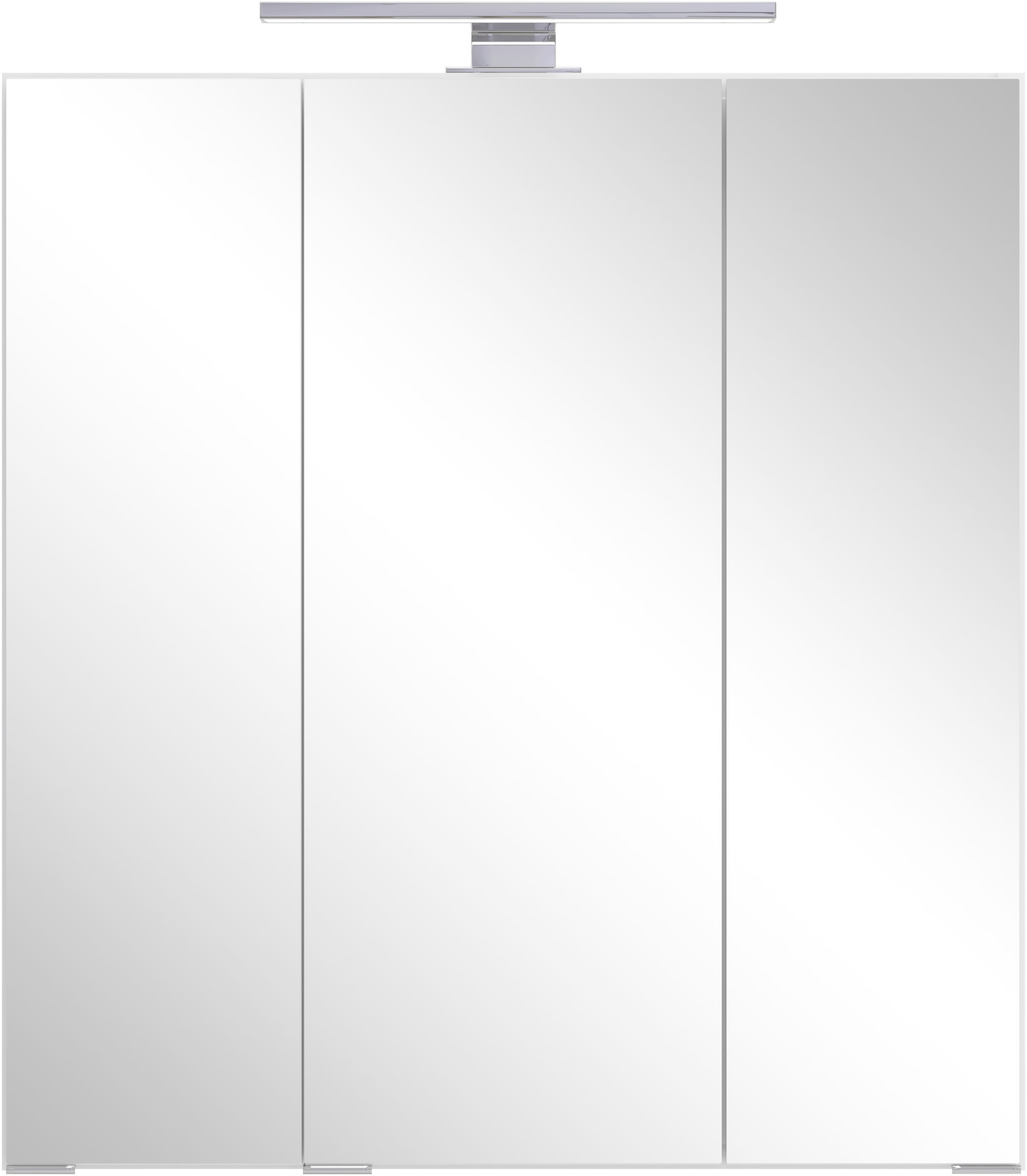 OTTO home Spiegelschrank »BOZEN, 3D-Spiegelschrank 60 cm« Inklusive LED-Aufbauleuchte, Steckdose und Schalter