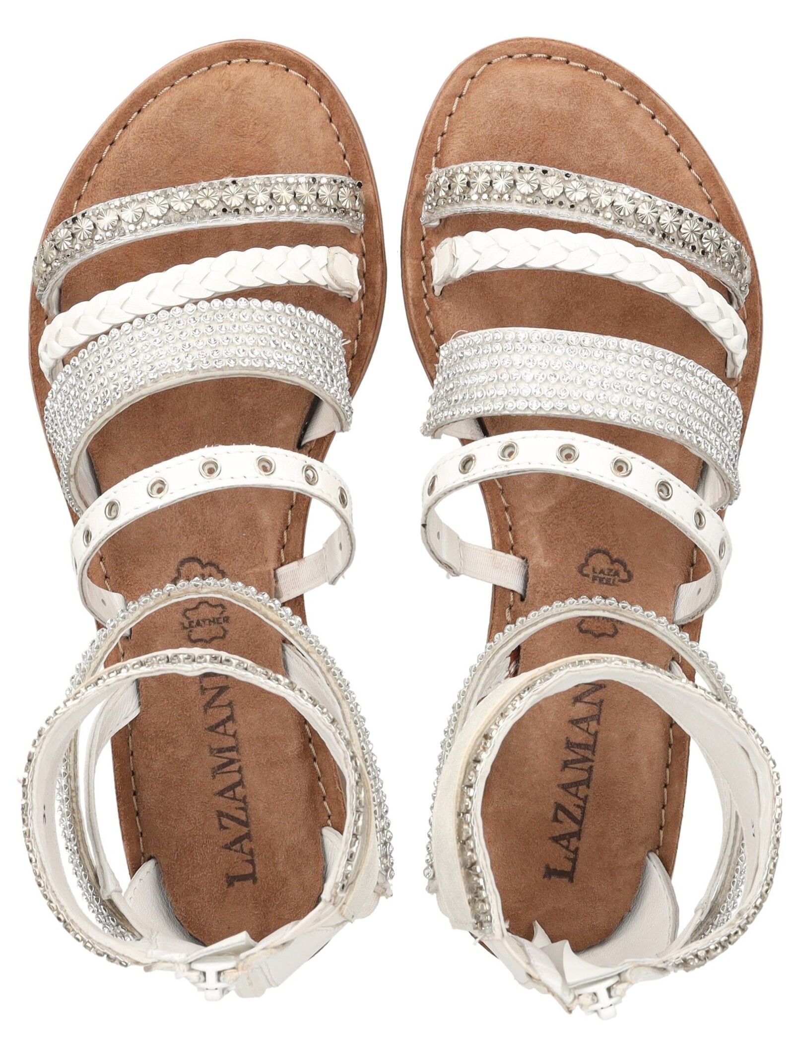 Lazamani Schaftsandalette »Lazamani Sandalen Leder/Textil«