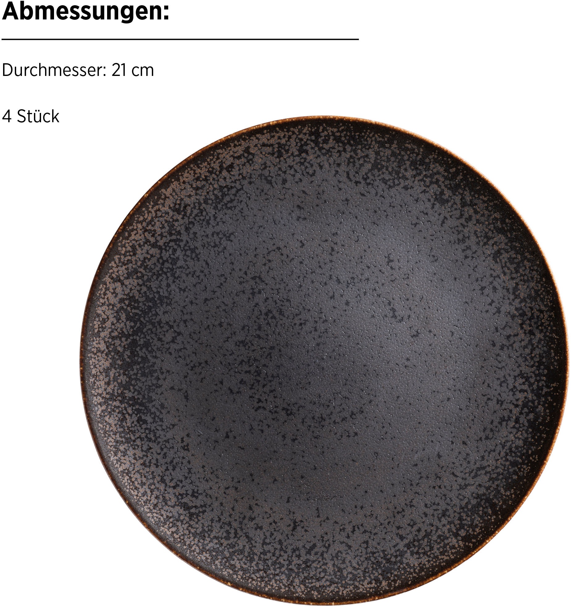 MÄSER Dessertteller »POWERFUL, Dessertteller Set, Porzellan«