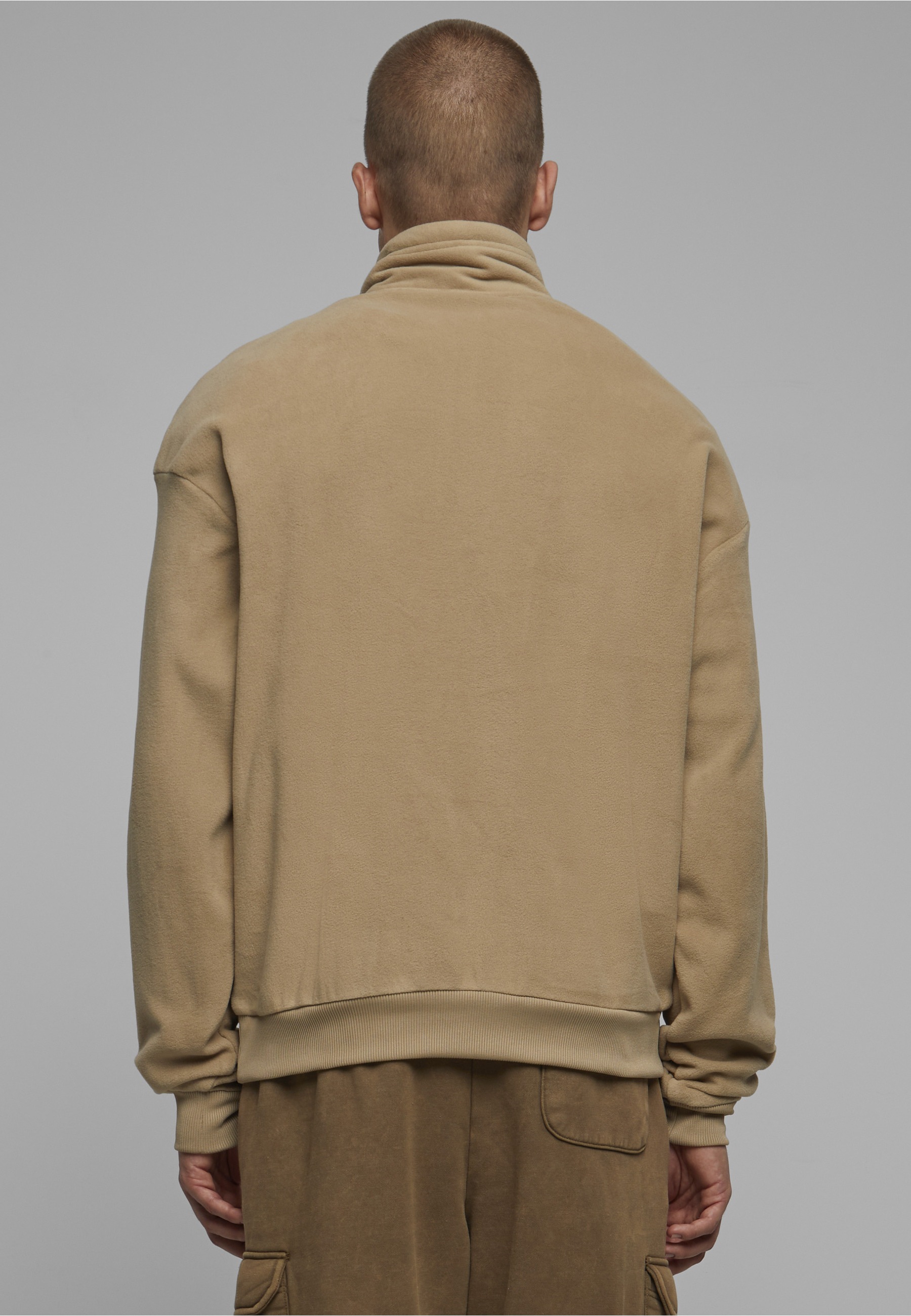 URBAN CLASSICS Sweater »Urban Classics Herren Basic Polar Fleece Troyer«, 1 Stk.
