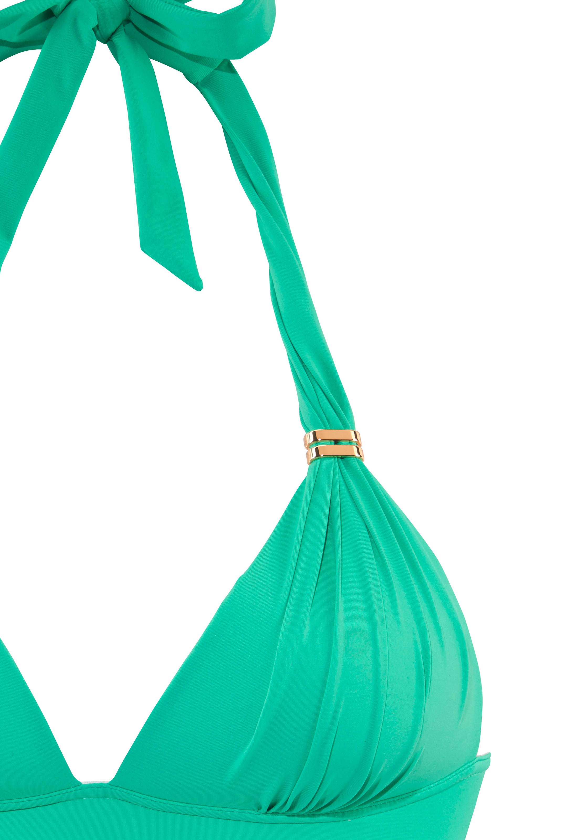Thumbnail - LASCANA Triangel-Bikini "Toni", mit goldfarbenen Accessoires