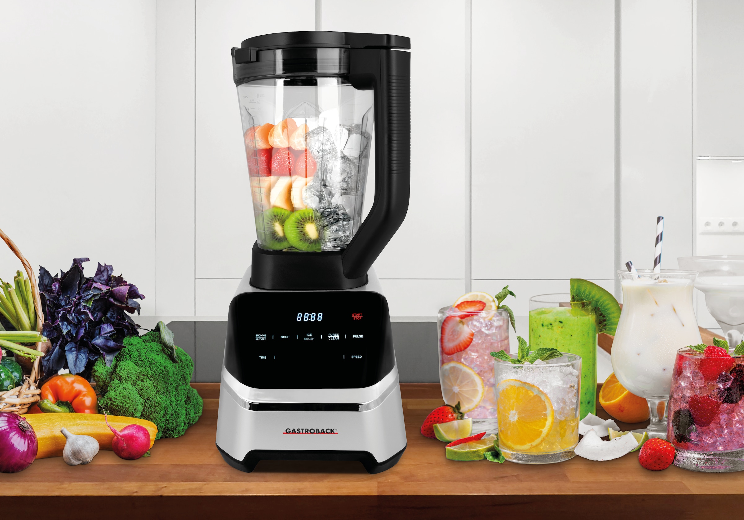 Gastroback Standmixer »40987«, 2000 W, Design Multi-Power Mix & Soup